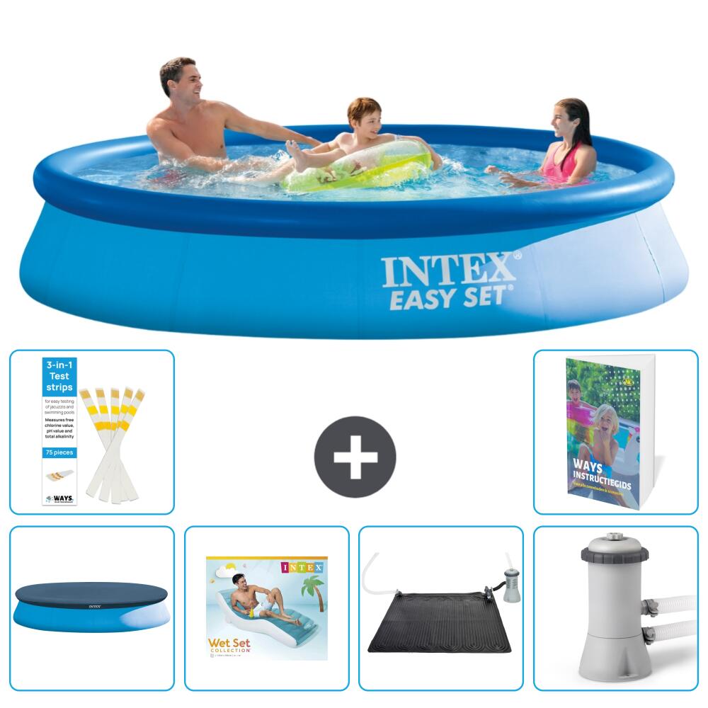 INTEX Basen Easy Set Okrągły - 366x76 cm - 7-częściowy S45