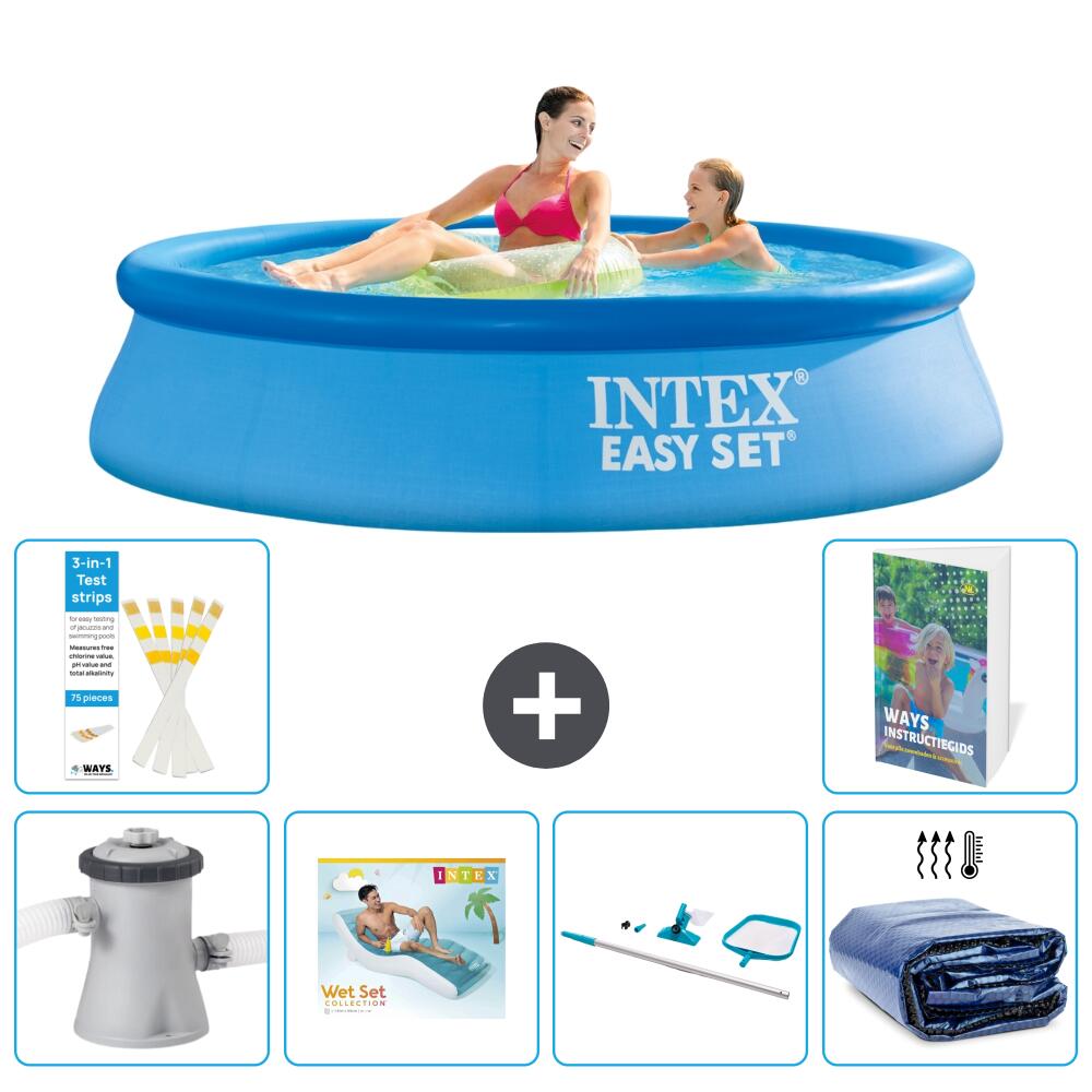 INTEX Basen Easy Set Okrągły - 244x61 cm - 7-częściowy S270