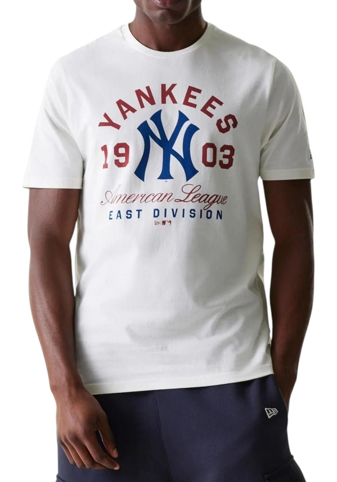 T-Shirt New Era Mlb Wrdmrk Reg Tee Neyyan Ofw Dorośli