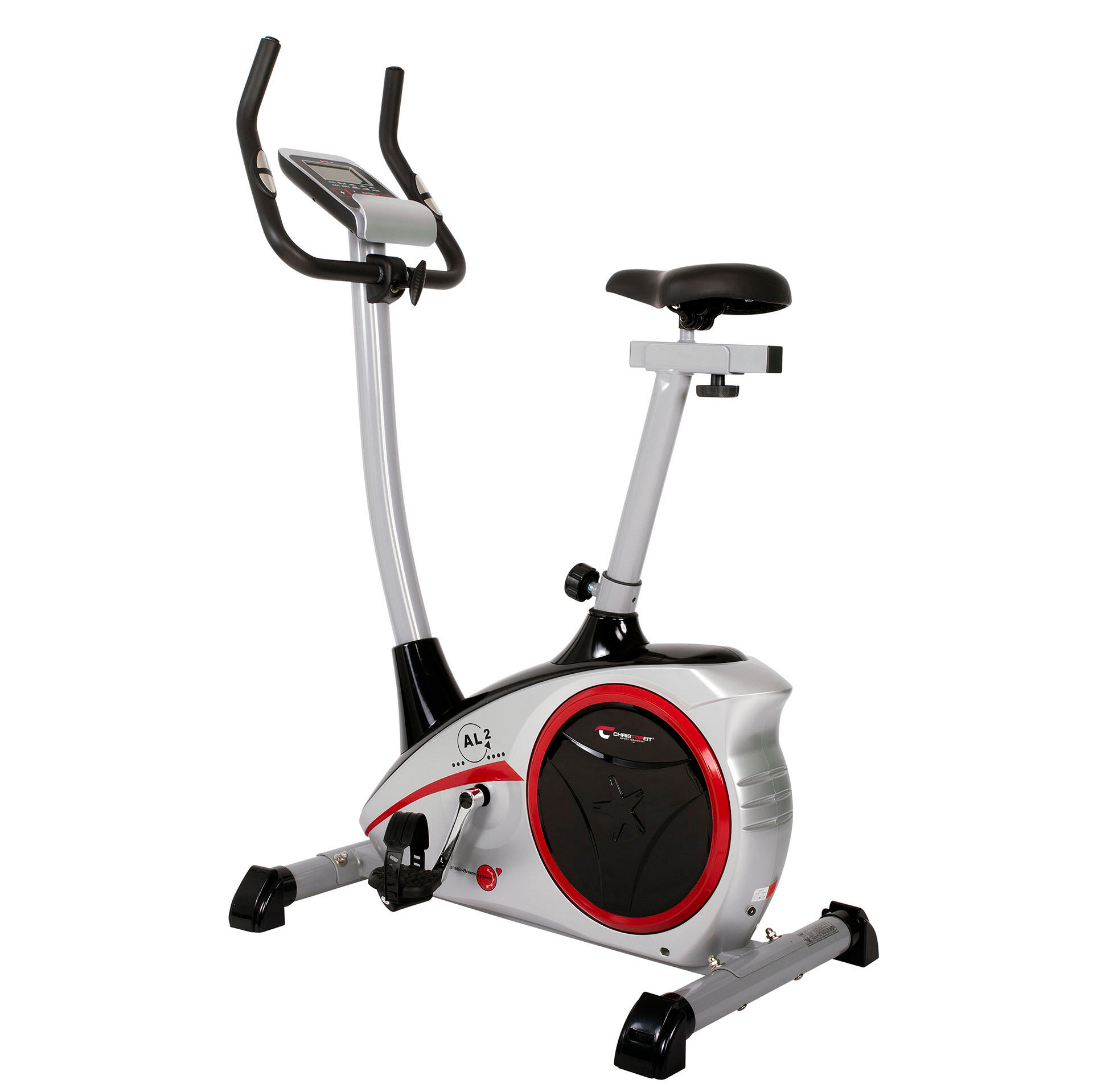Rower treningowy Christopeit AL2 srebrny elektromagnetyczny