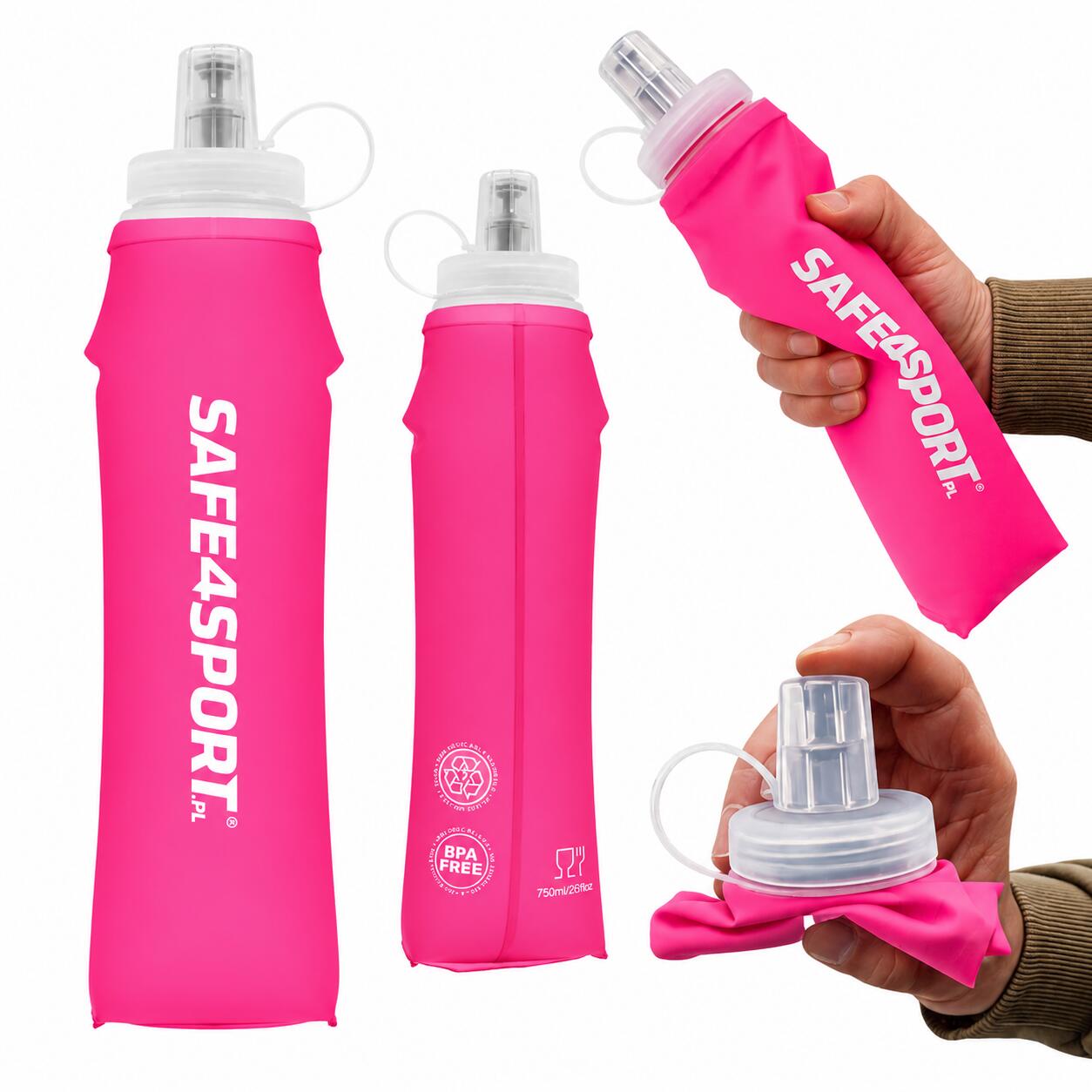 Soft flask elastyczna butelka na wodę 750 ml