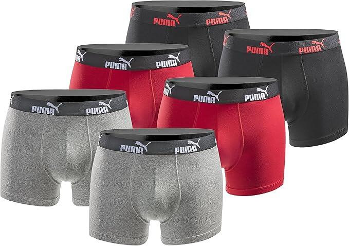 Bokserki majtki męskie Puma Boxershorts 6-pak bawełniane