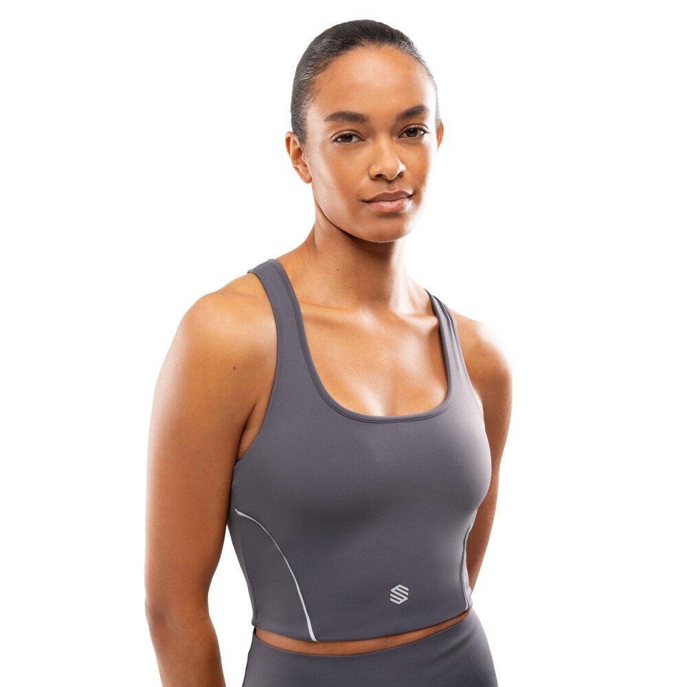 Damski sportowy stanik do biegania Siroko Angkor Dark Gray