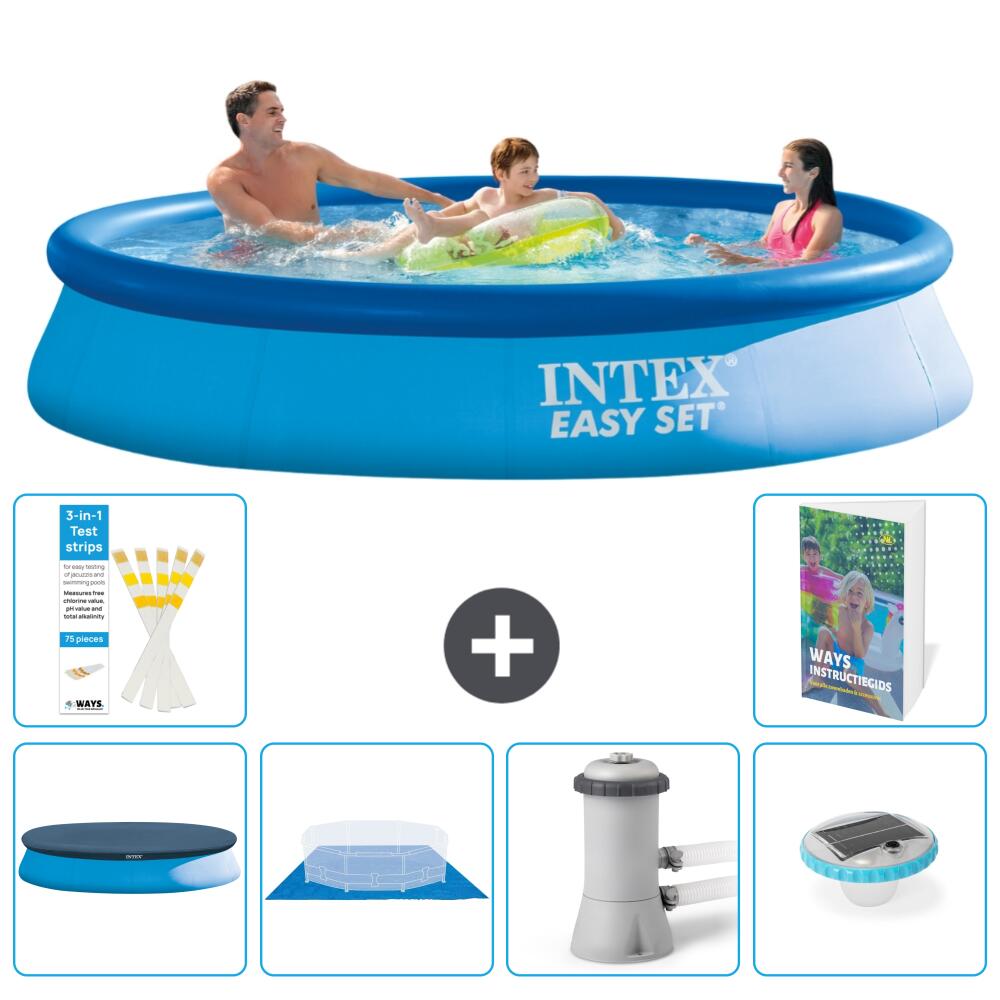 INTEX Basen Easy Set Okrągły - 366x76 cm - 7-częściowy S74