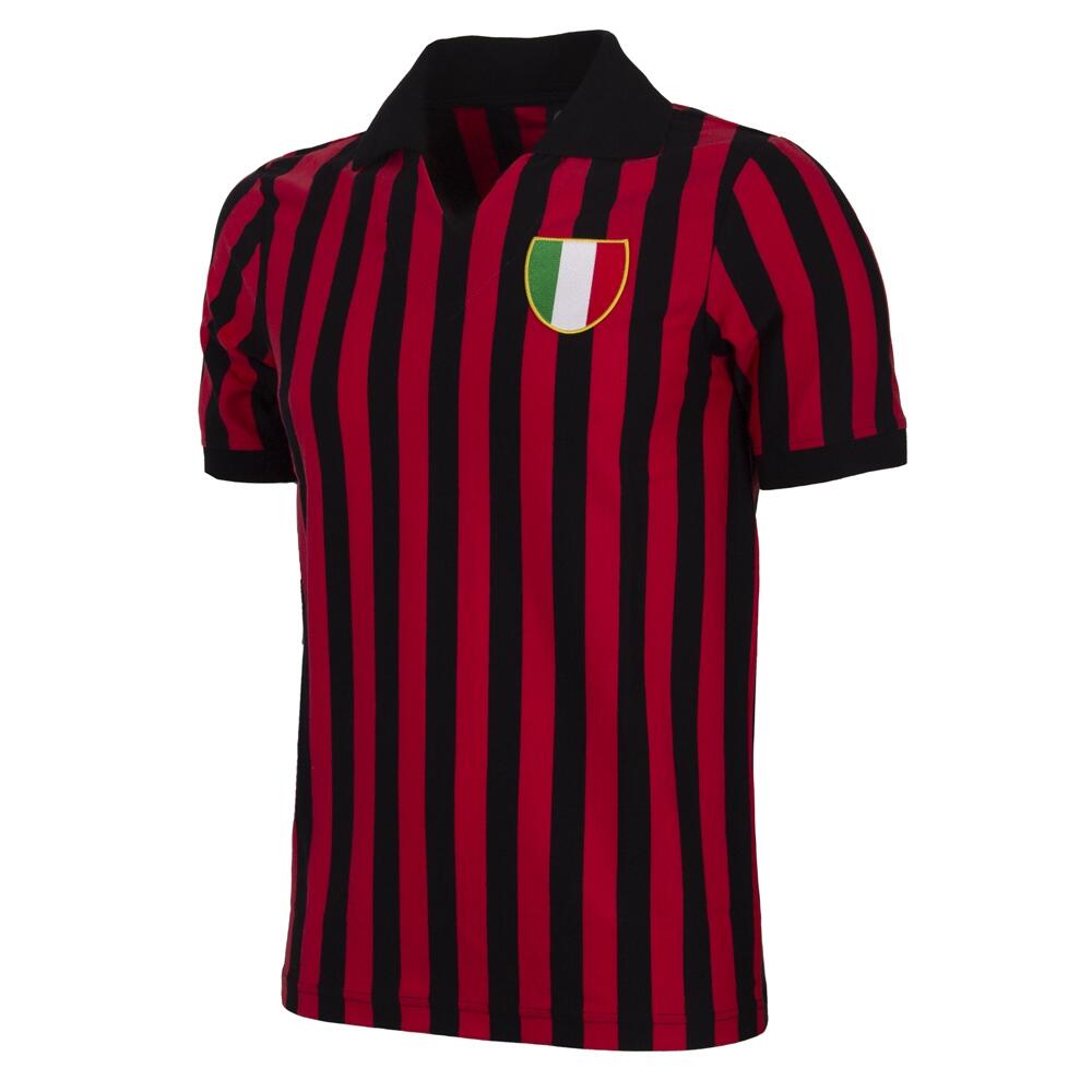 Retro koszulka piłkarska – Męska – AC Milan 1963 – Czarny - Czerwony