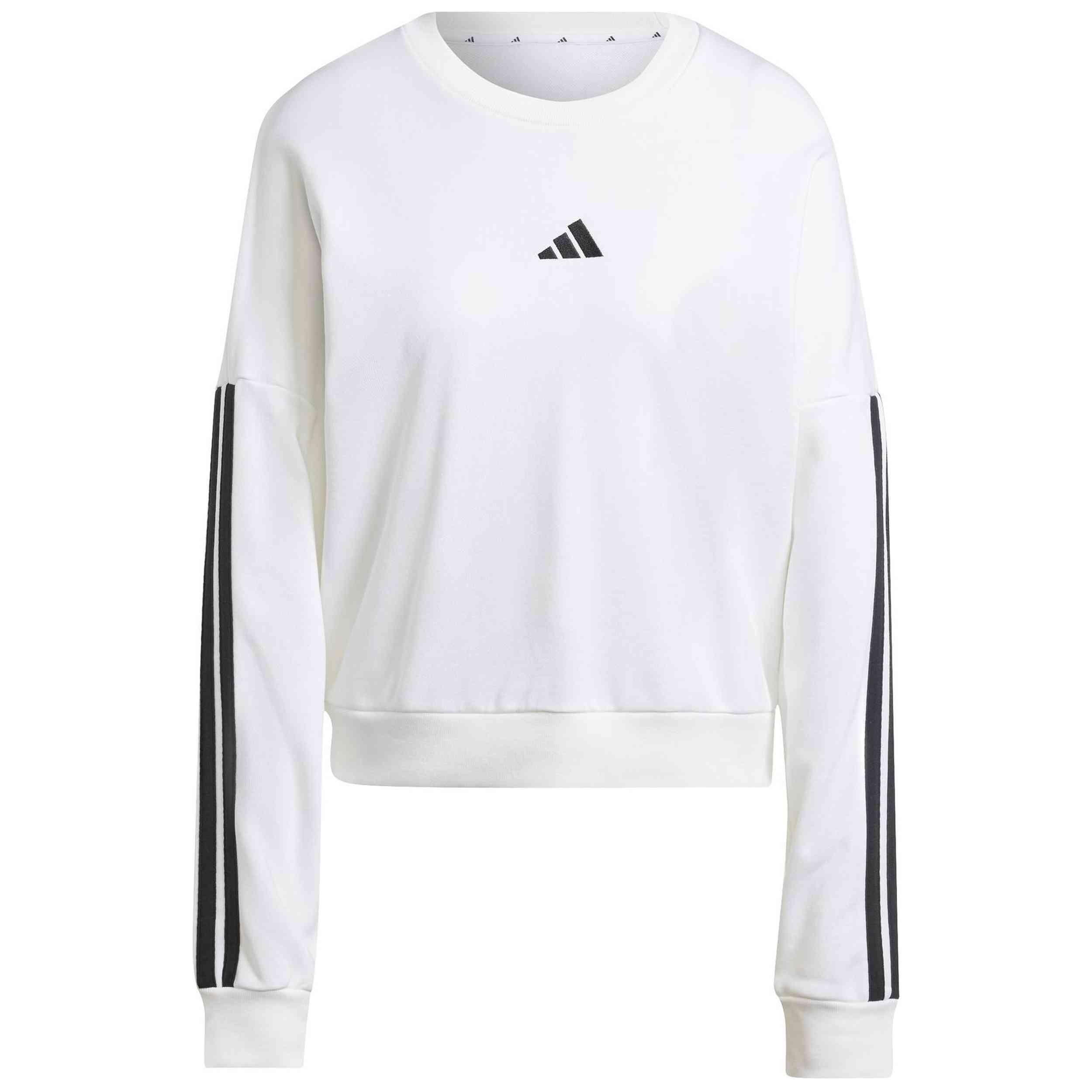 Bluza damska Adidas W 3S FT SWT JD5285 biała, długi rękaw