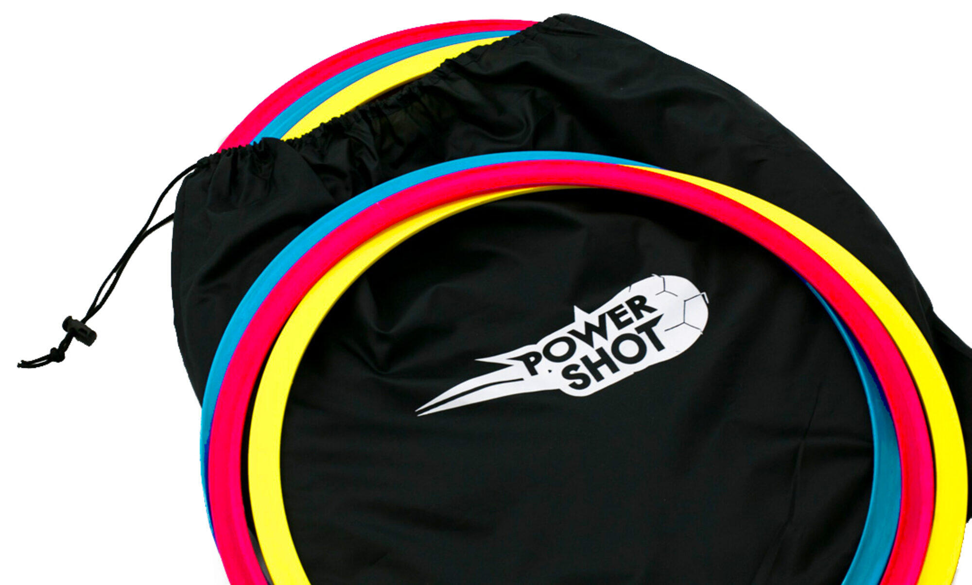 Płaskie obręcze koordynacyjne Power Shot 12 szt. z torbą