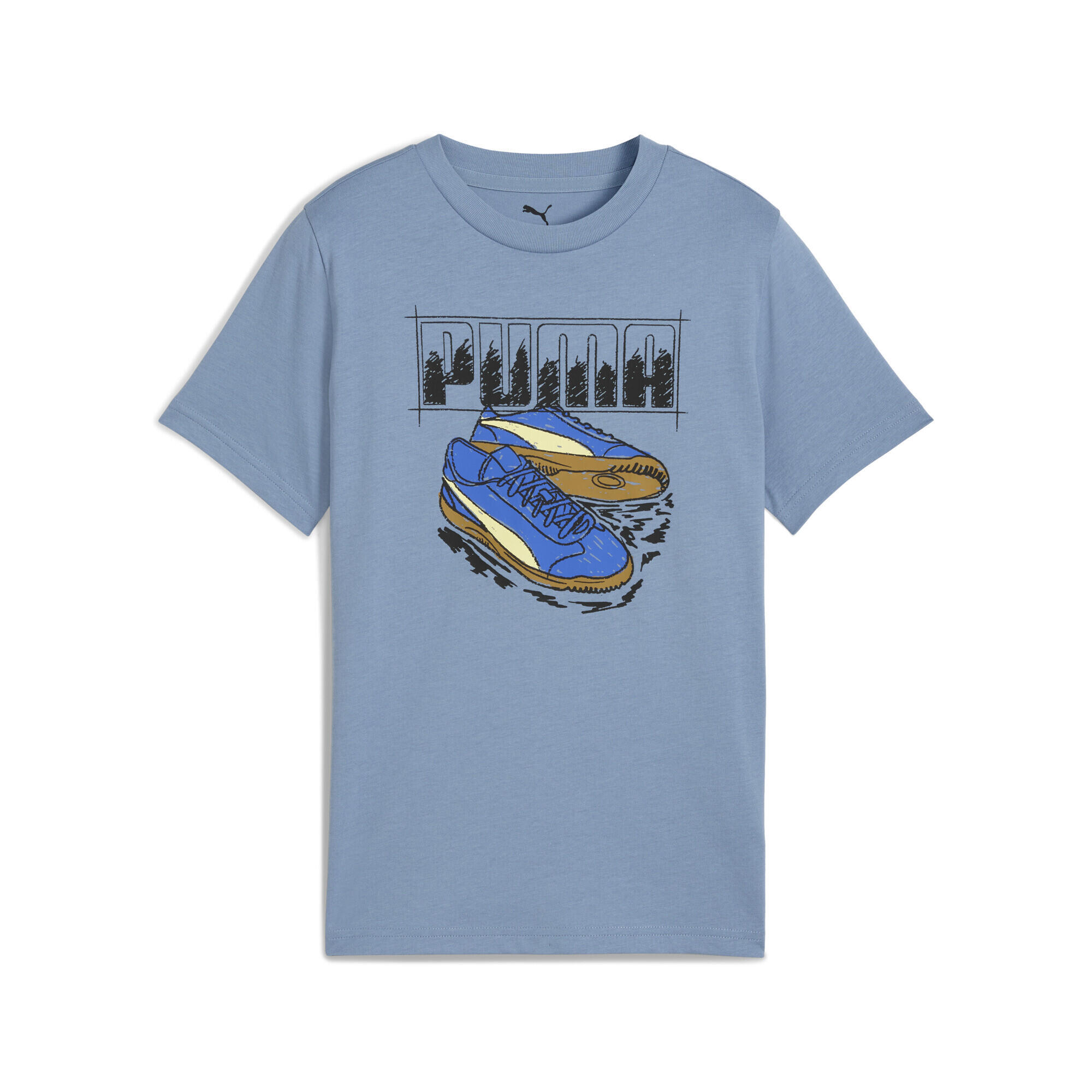 Młodzieżowa koszulka z grafiką sneakersów PUMA