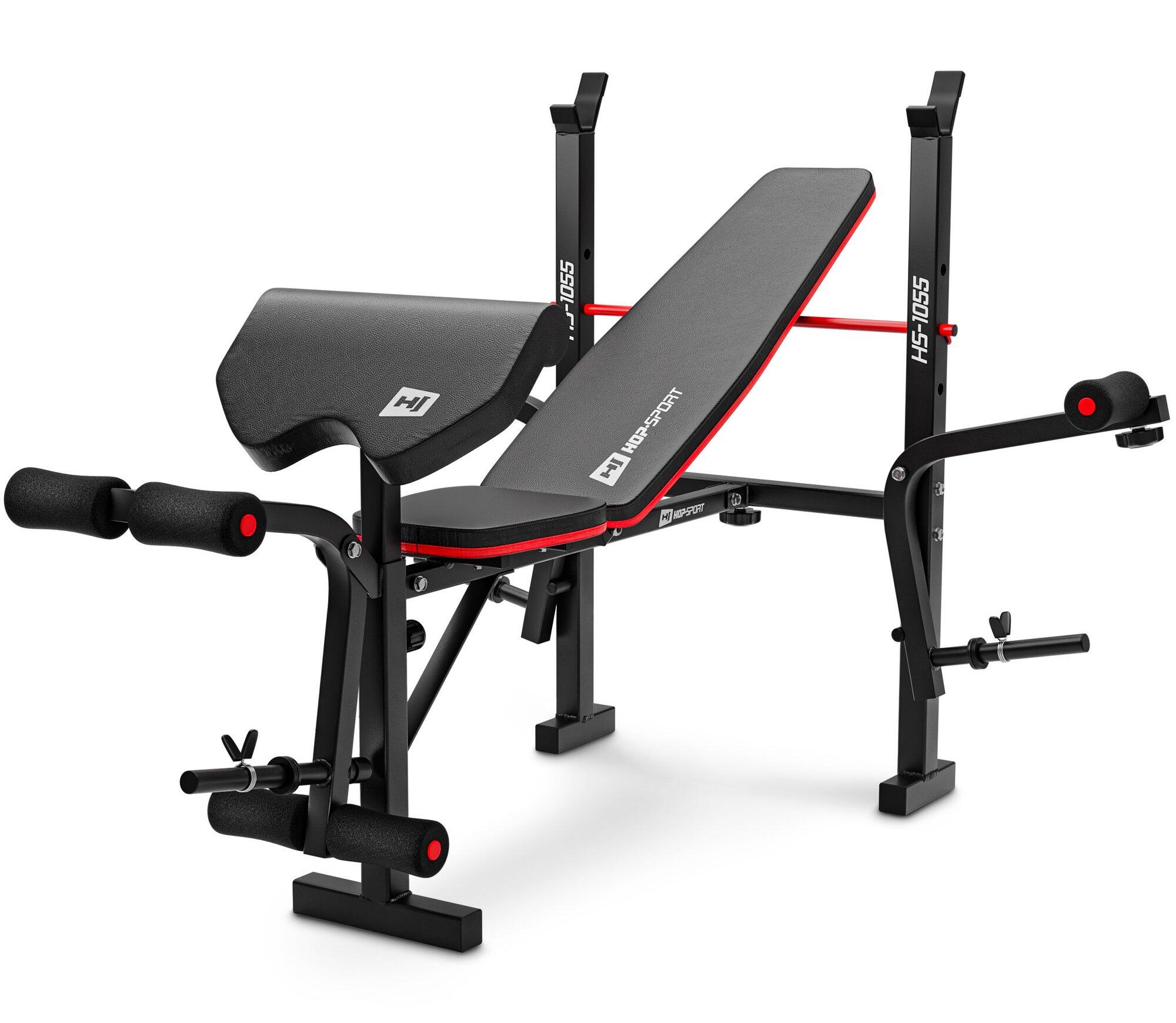 Ławka do ćwiczeń Hop-Sport HS-1055 Pro z modlitewnikiem