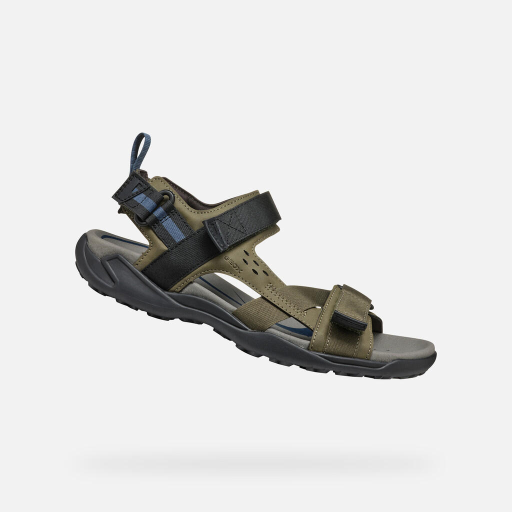 Sandały GEOX U TERRENO + GRIP Zielony