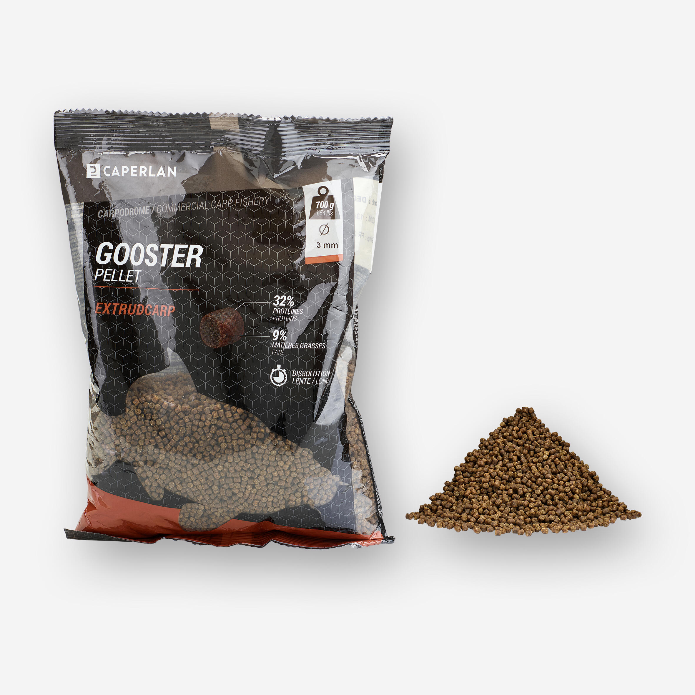 Gooster Pellet Extrudcarp 3 mm 0,7 kg