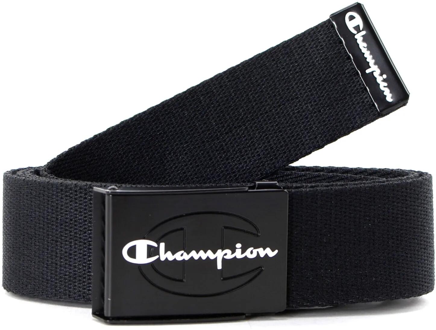 Pasek Champion Script czarny/biały