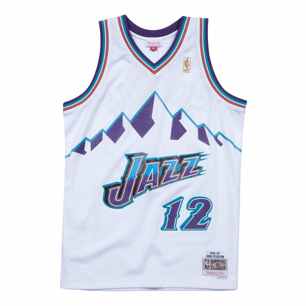 Koszulka Mitchell&Ness NBA Utah Jazz John Stockton - SMJYLG18031-UJAWHIT96JST