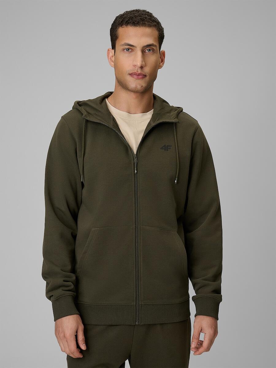 Bluza dresowa regular z kapturem męska 4F 4FRSS26TSWSM3106
