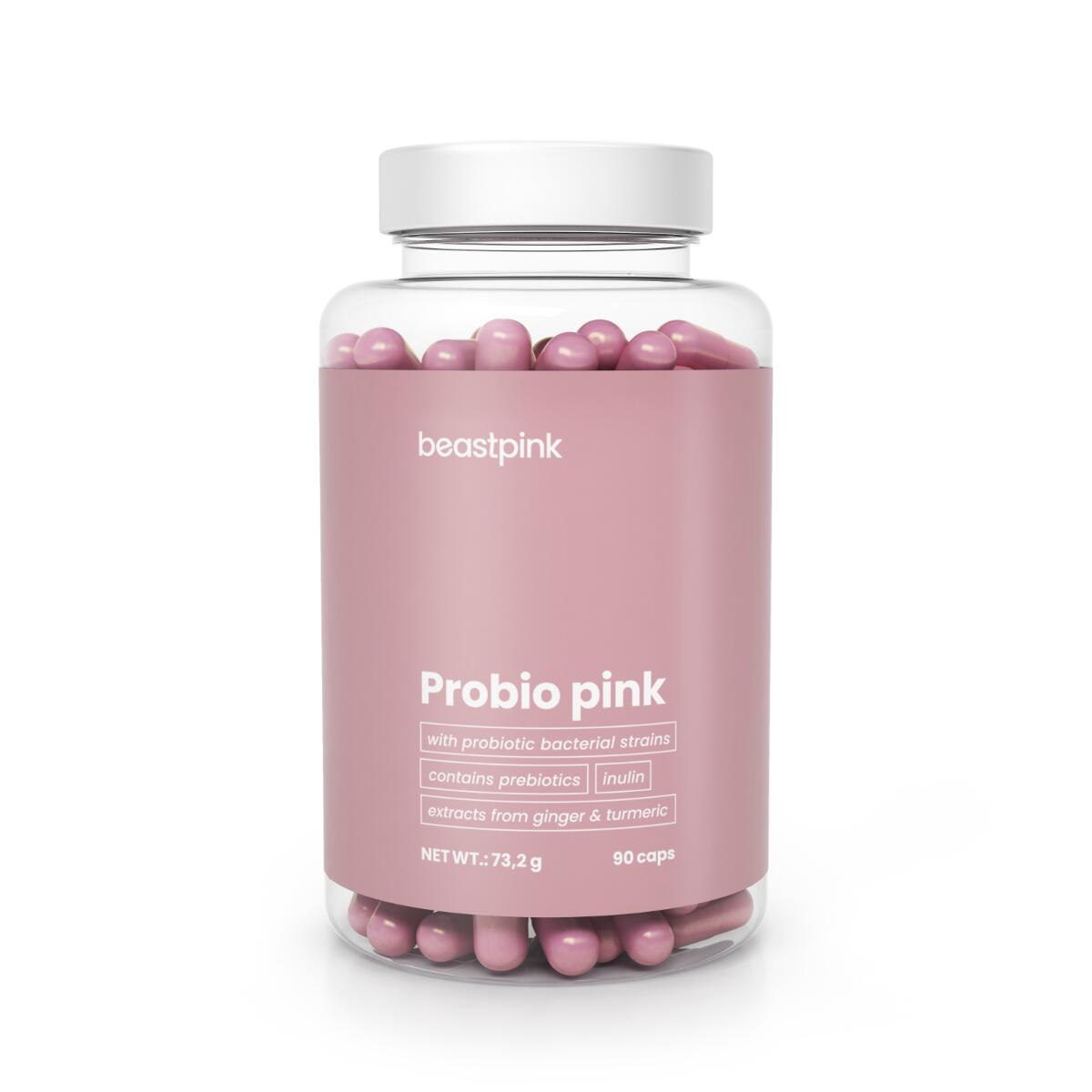 Probiotyk Probio Pink kapsułki z prebiotykami 90 kapsułek