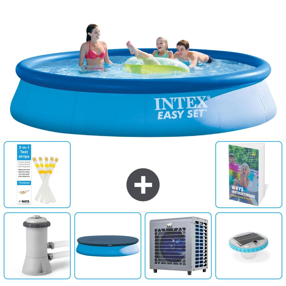 INTEX Basen Easy Set Okrągły - 396x84 cm - 7-częściowy S175