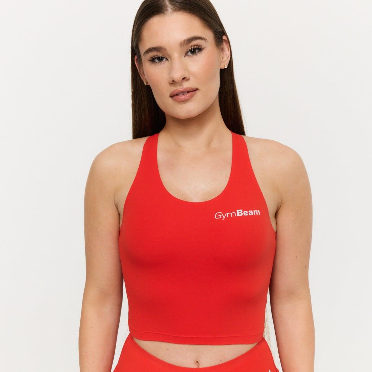 Top damski fitness krótki tangerine BEAT