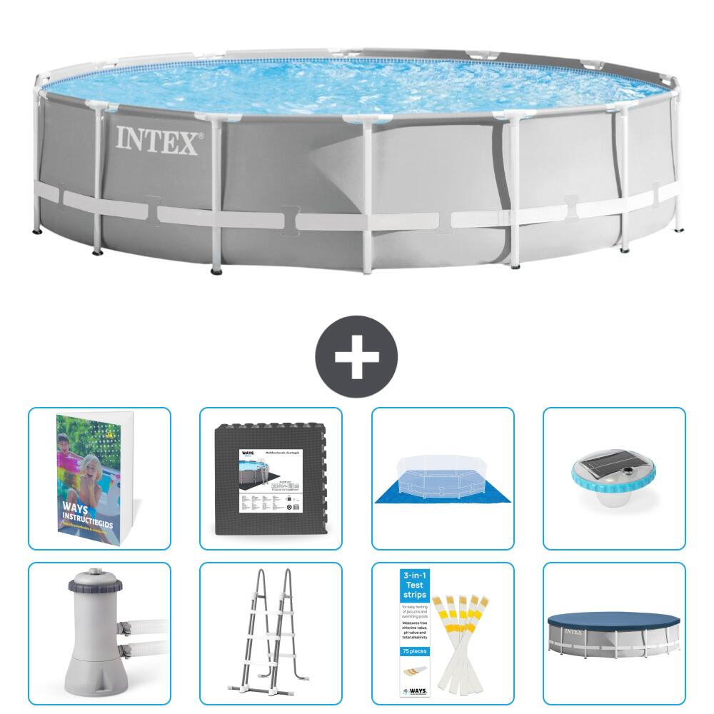 INTEX Basen Prism Frame Okrągły - 427x107 cm - 9-częściowy S608