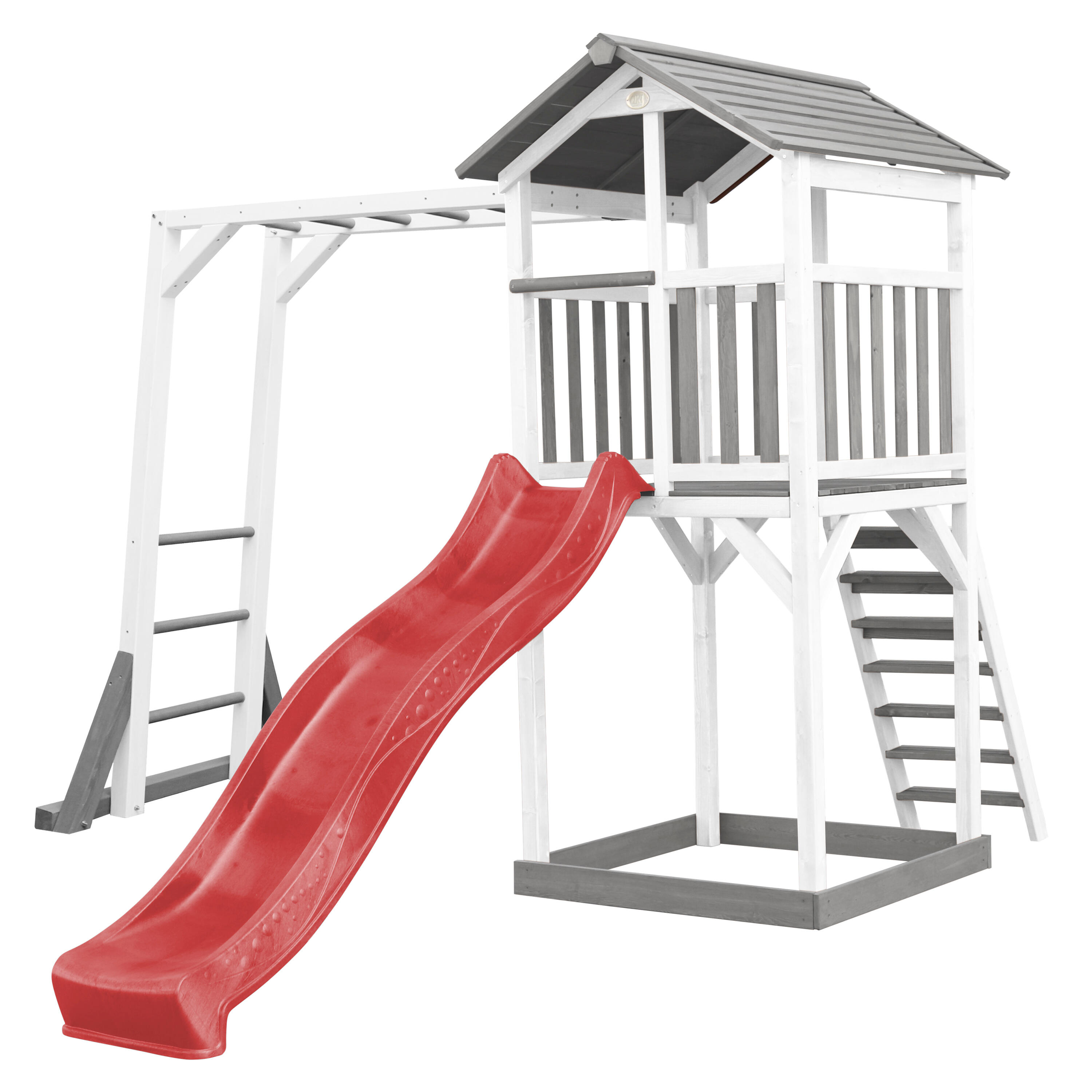 Plac zabaw AXI Beach Tower rama do wspinaczki i piaskownica