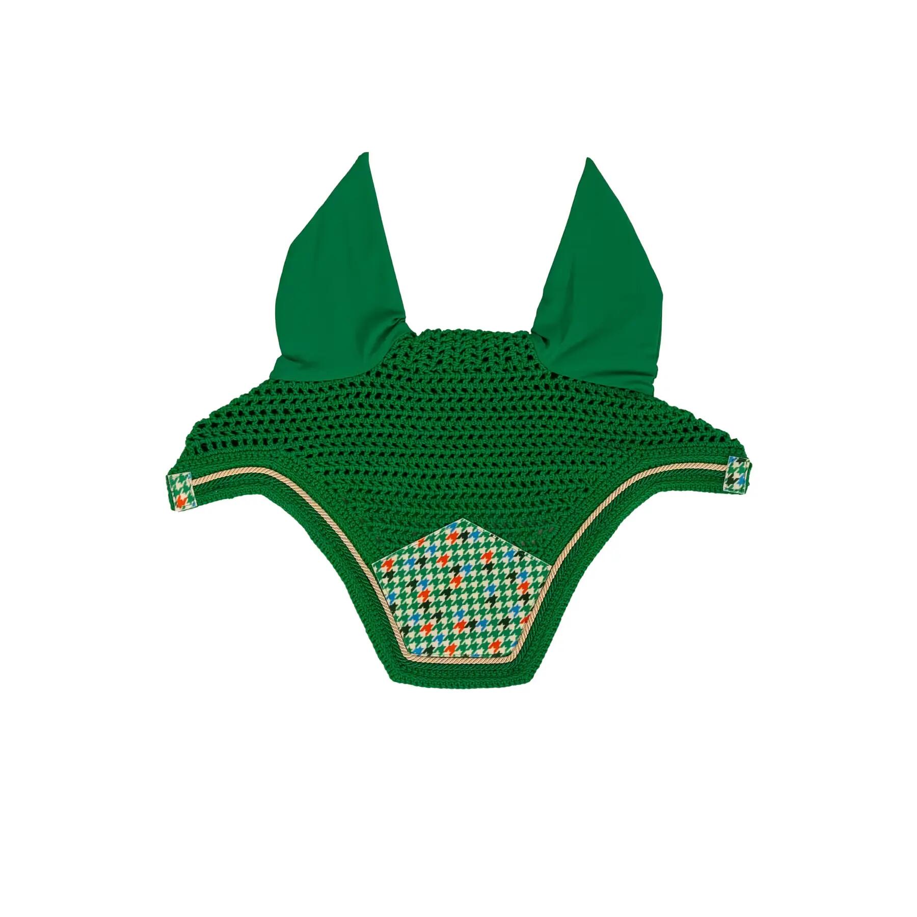 Czapka przeciw insektom dla konia z weluru Kentucky Horsewear Fly Veil Wellingto