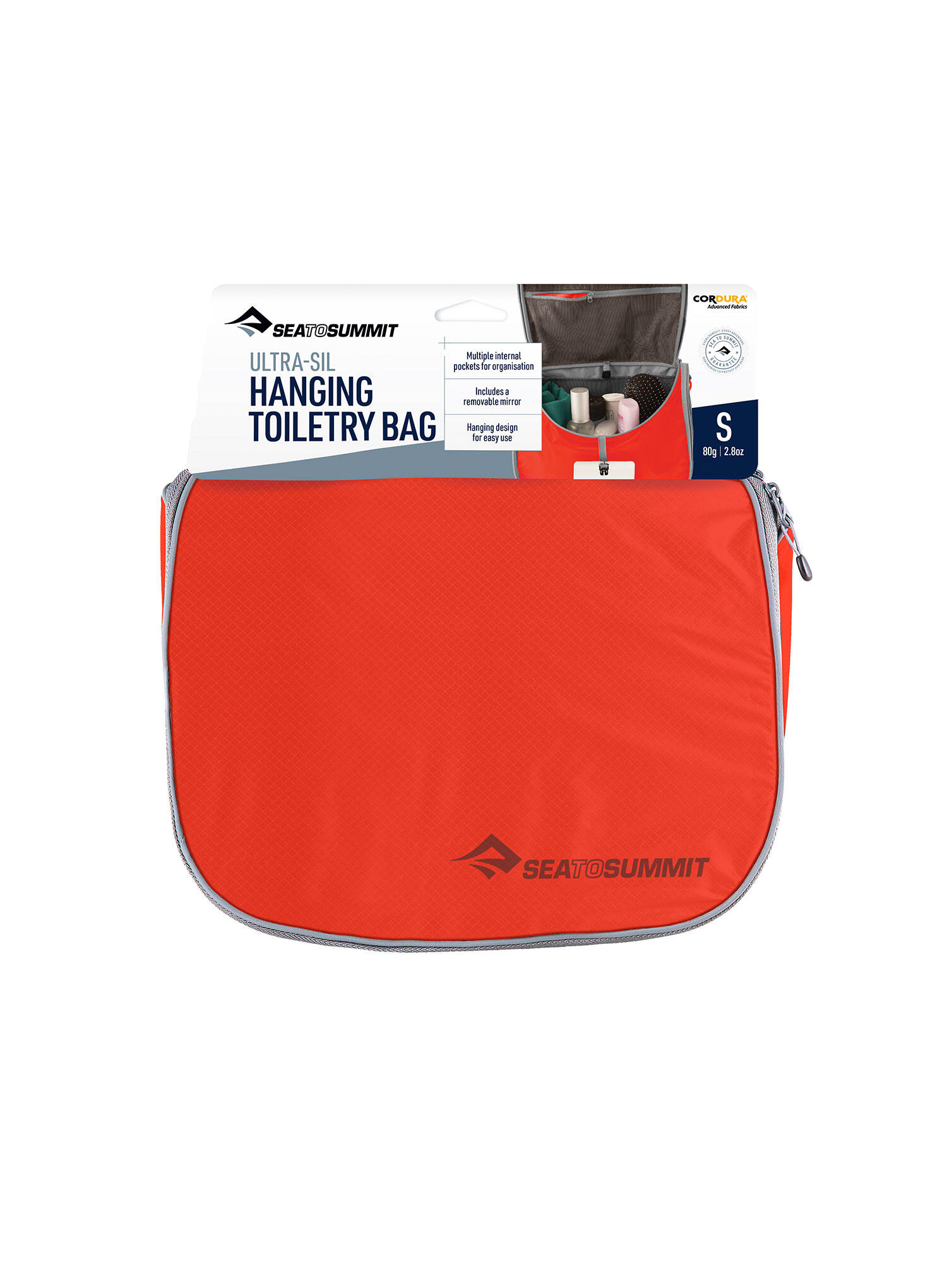 Kosmetyczka turystyczna Sea To Summit Ultra-Sil Hanging Toiletry Bag S - orange