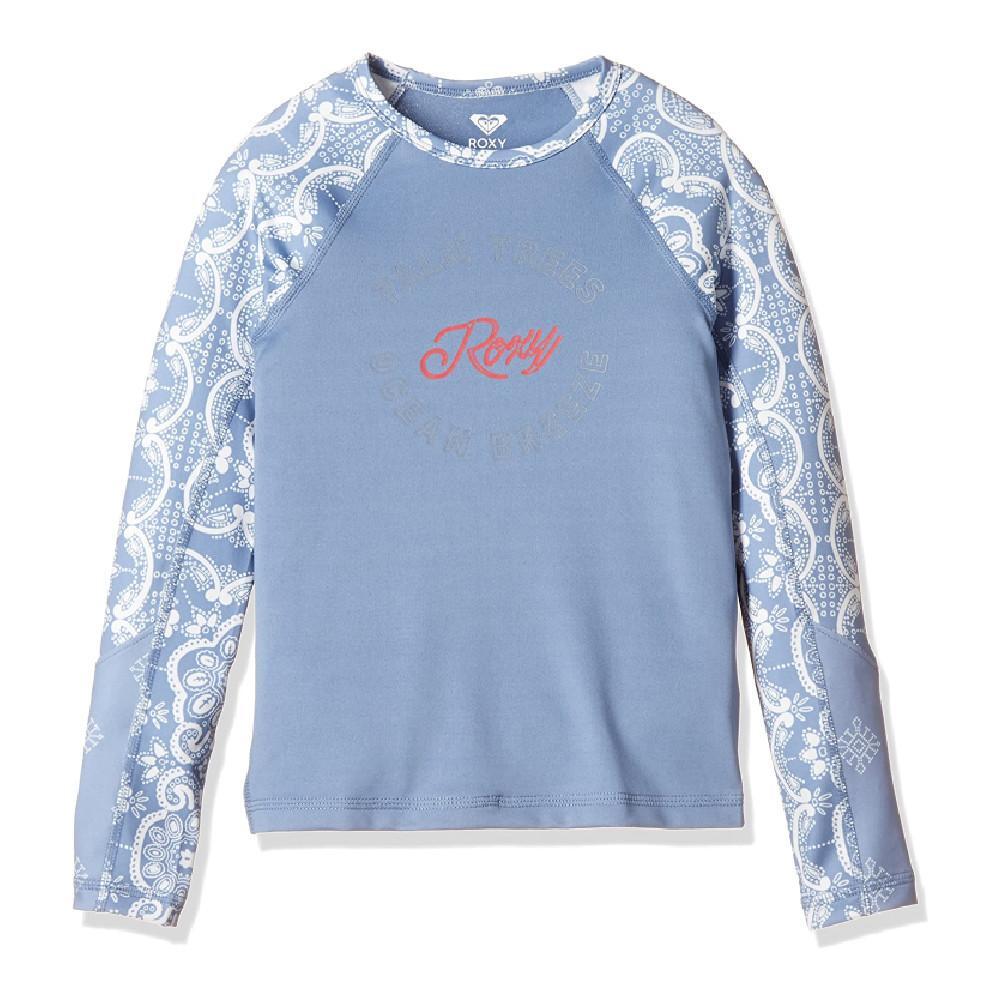 Dziecięca koszulka z ochroną UV Roxy Jr Aloha Ls w kolorze niebieskim