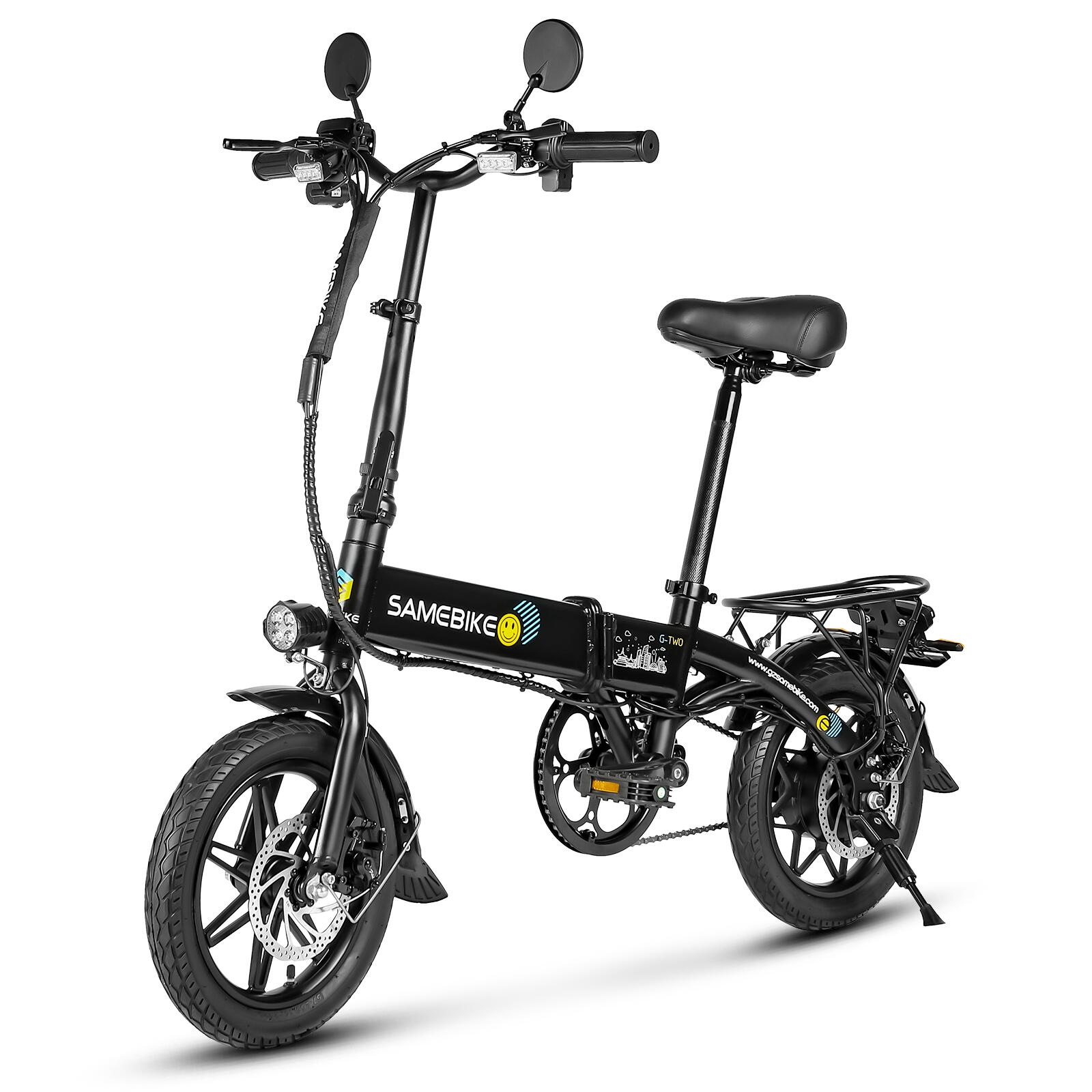 Samebike YINYU14 przenośny rower elektryczny z akumulatorem 36 V 7 8 Ah