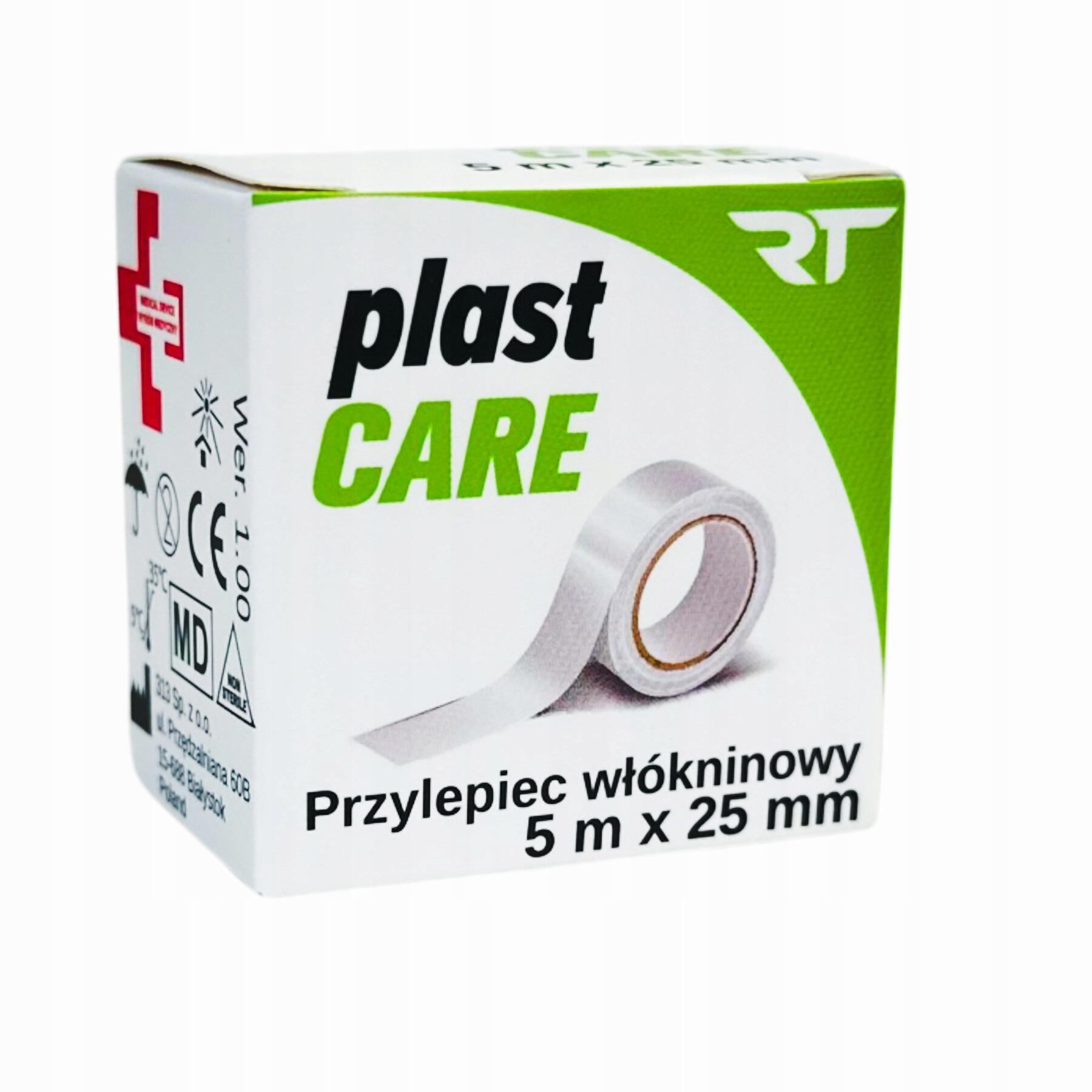 RT PLAST CARE przylepiec plaster włókninowy 5m*25mm na rolce