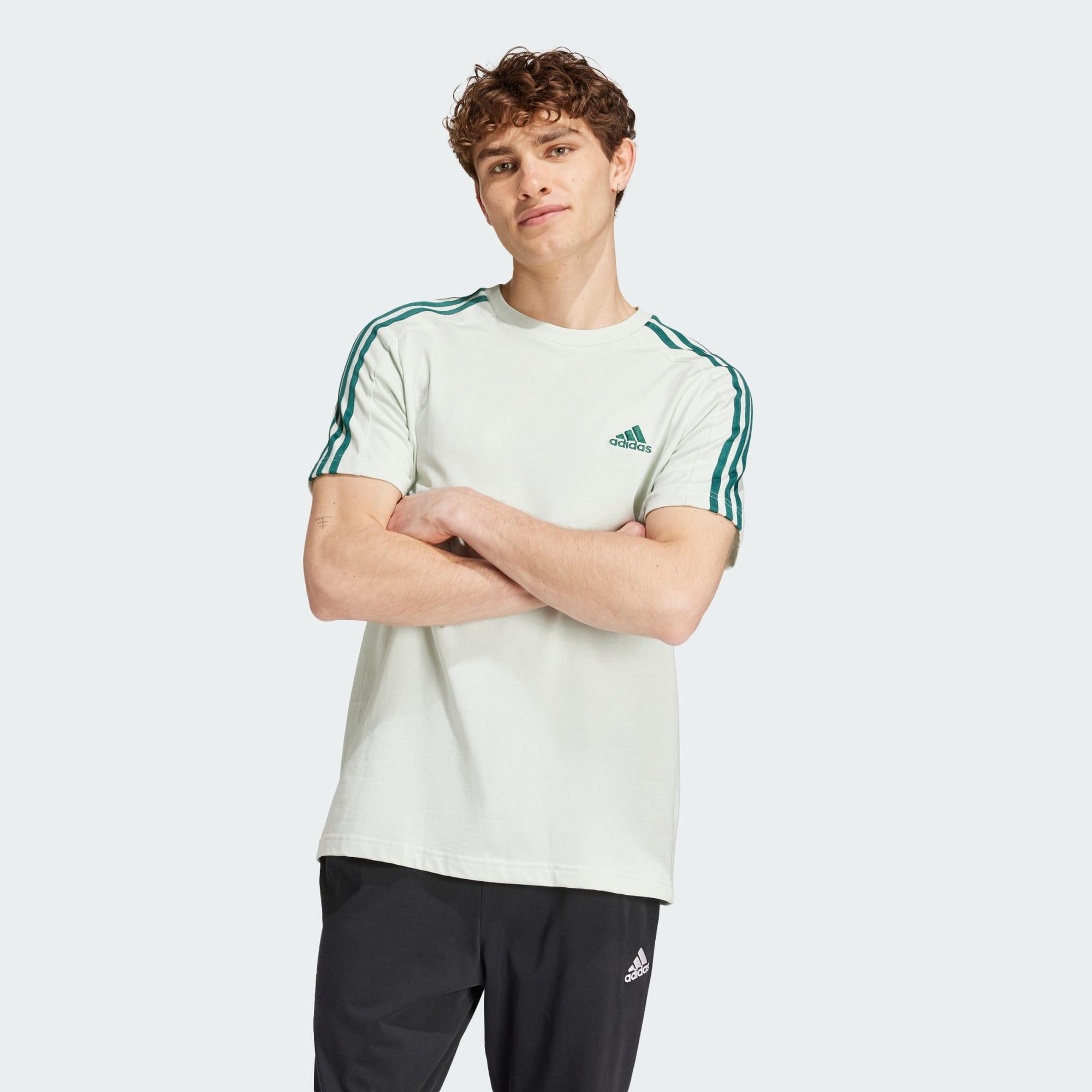 Koszulka treningowa męska adidas Essentials Single Jersey 3-Stripes Tee