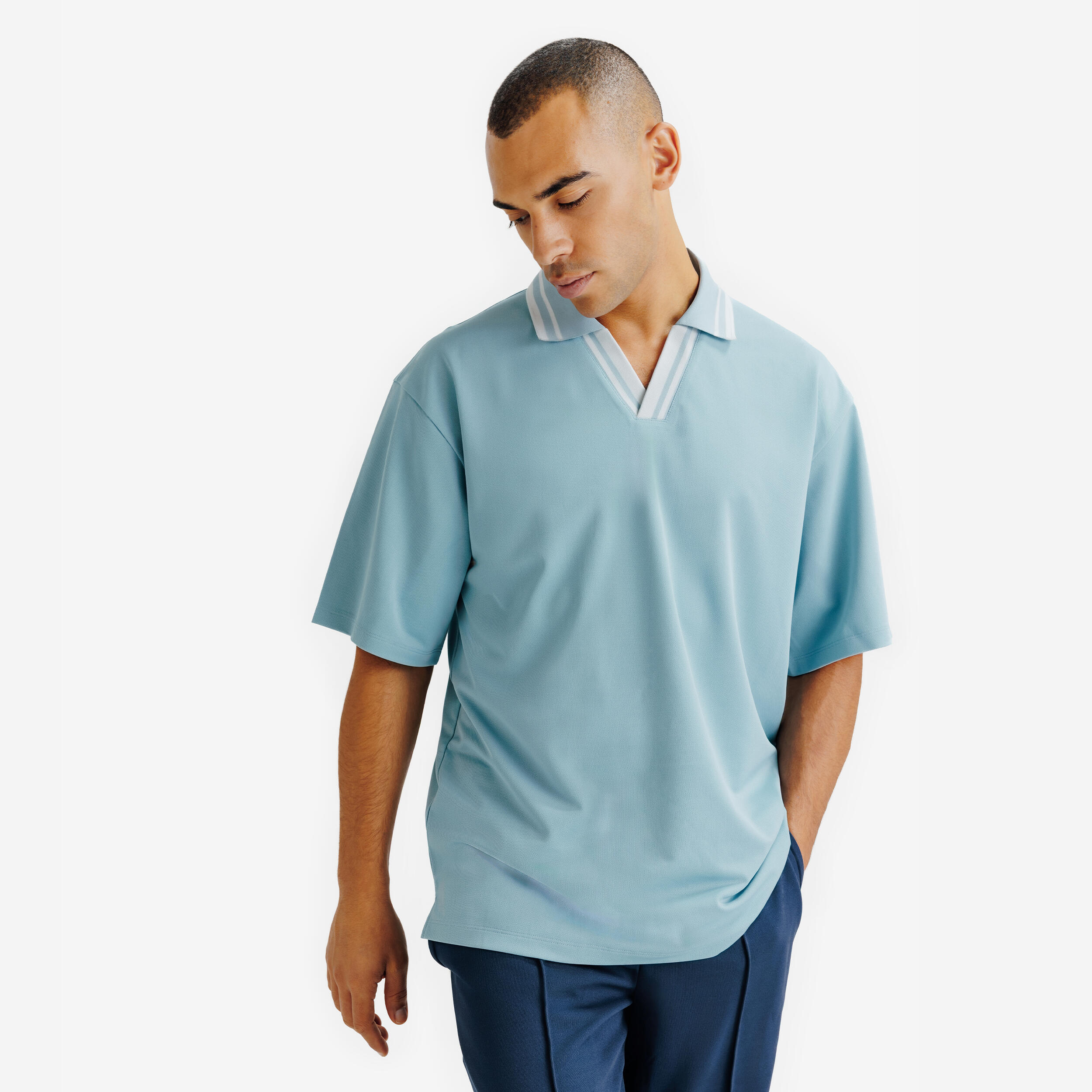 Koszulka polo oversize męska Heritage