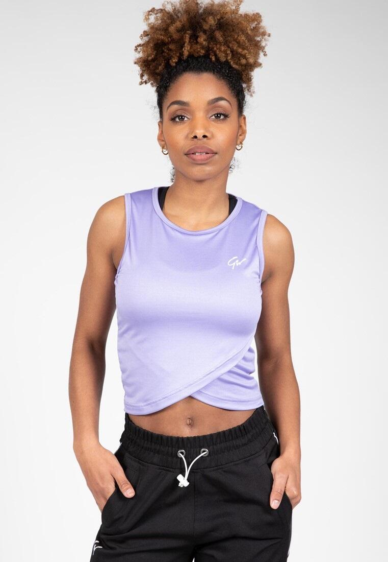 Estelle Skręcone Crop Top ilac