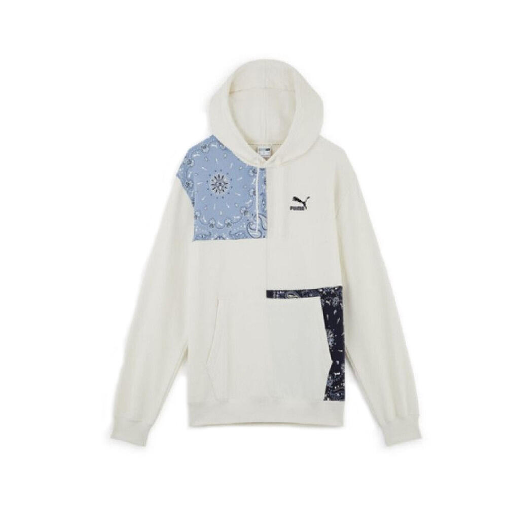 Damska bluza Puma Paisley Hoody Biało-czarno-niebieska Biała