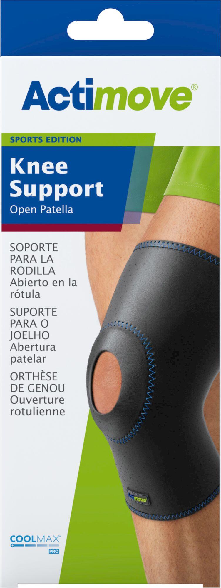 Orteza Stawu Kolanowego Actimove Sports Edition z odsłoniętą rzepką