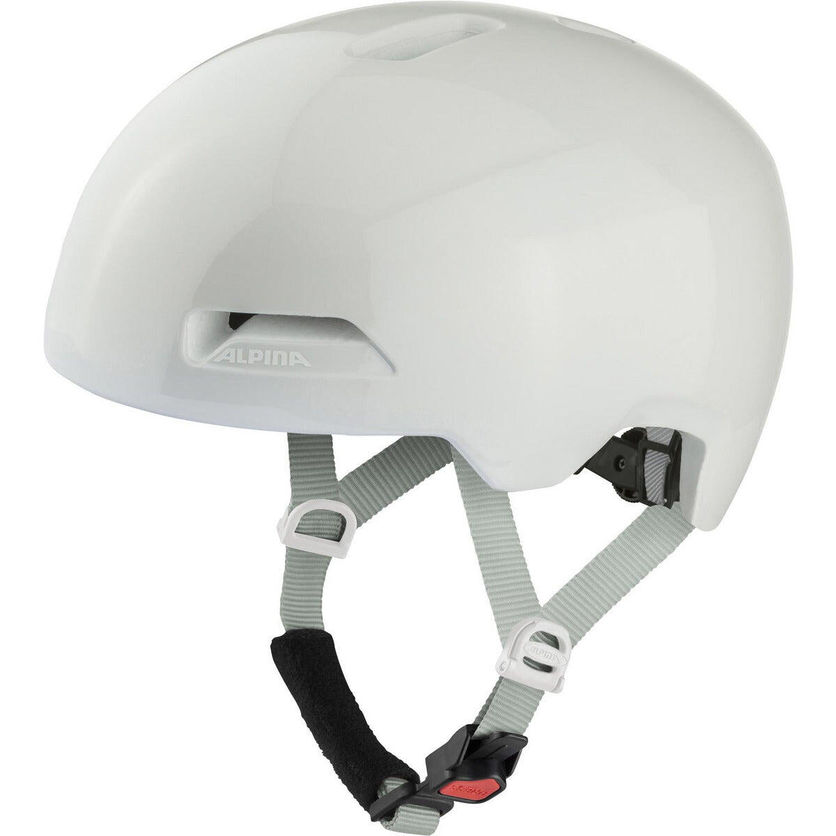 Kask miejski Olympic Sportswear Alpina Haarlem 52-57 cm biały połyskujący