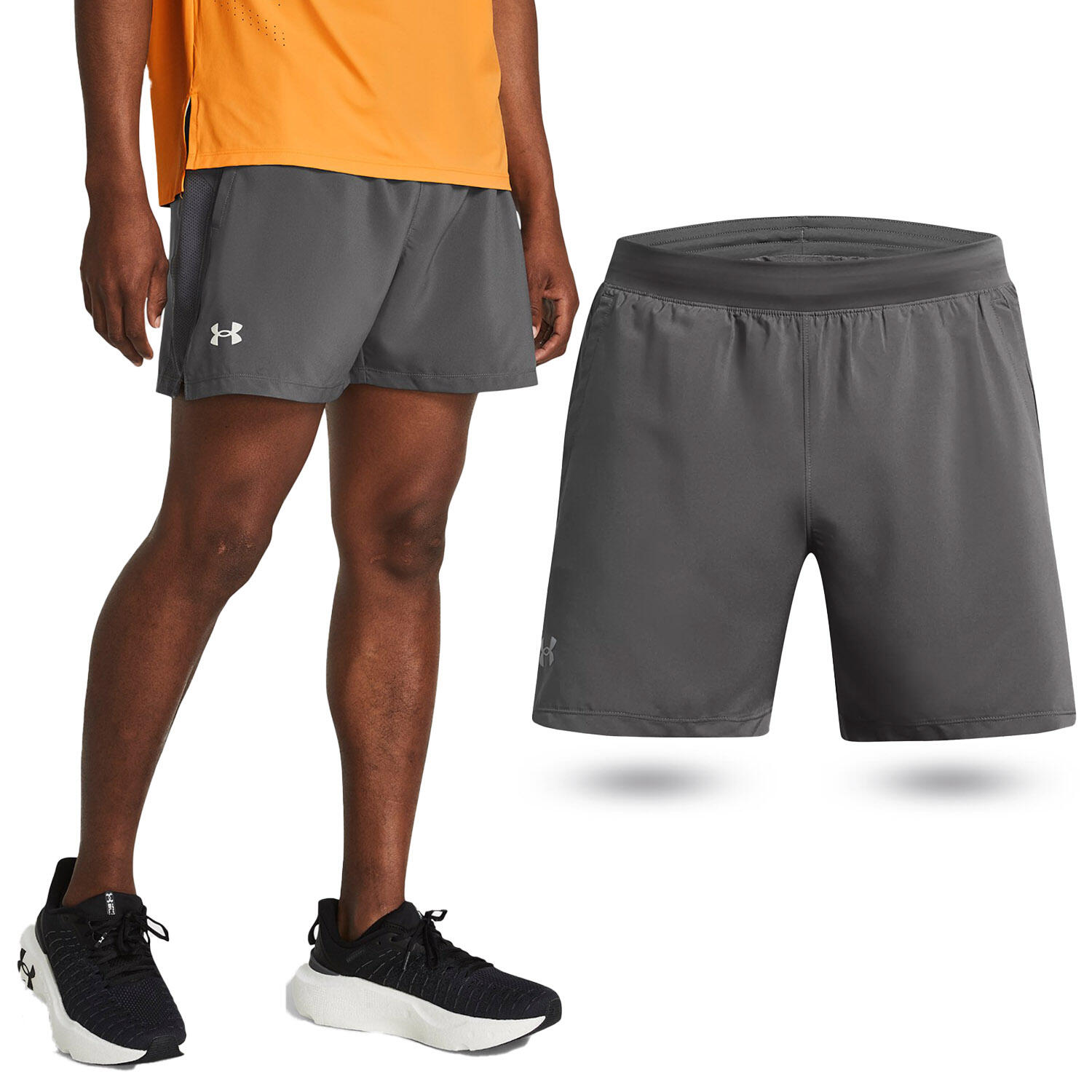 Spodenki fitness męskie UNDER ARMOUR Launch 5 Shorts Szorty