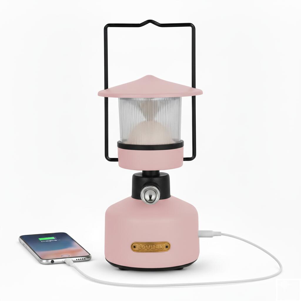 LOVORK ZEPHYR - przenośna latarnia LED ładowalna z funkcją powerbank, SOS