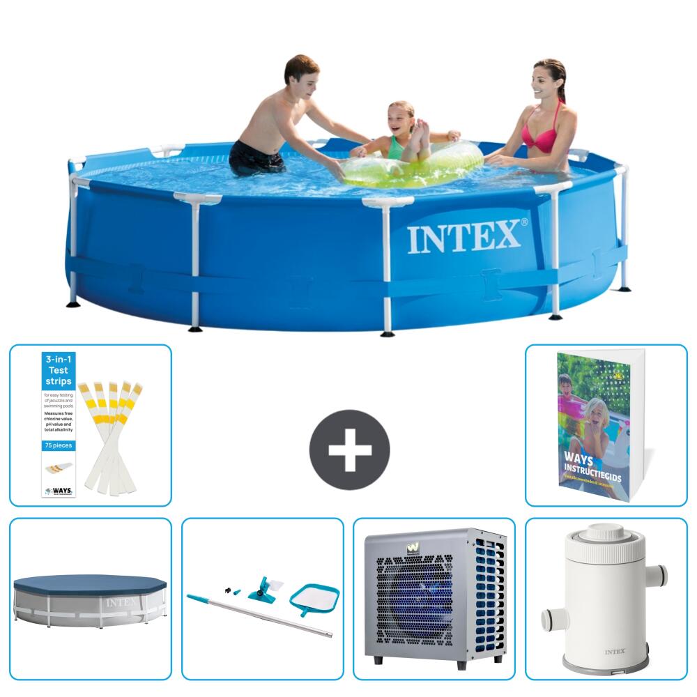 INTEX Basen ze stelażem Okrągły - 305x76 cm - 7-częściowy S122