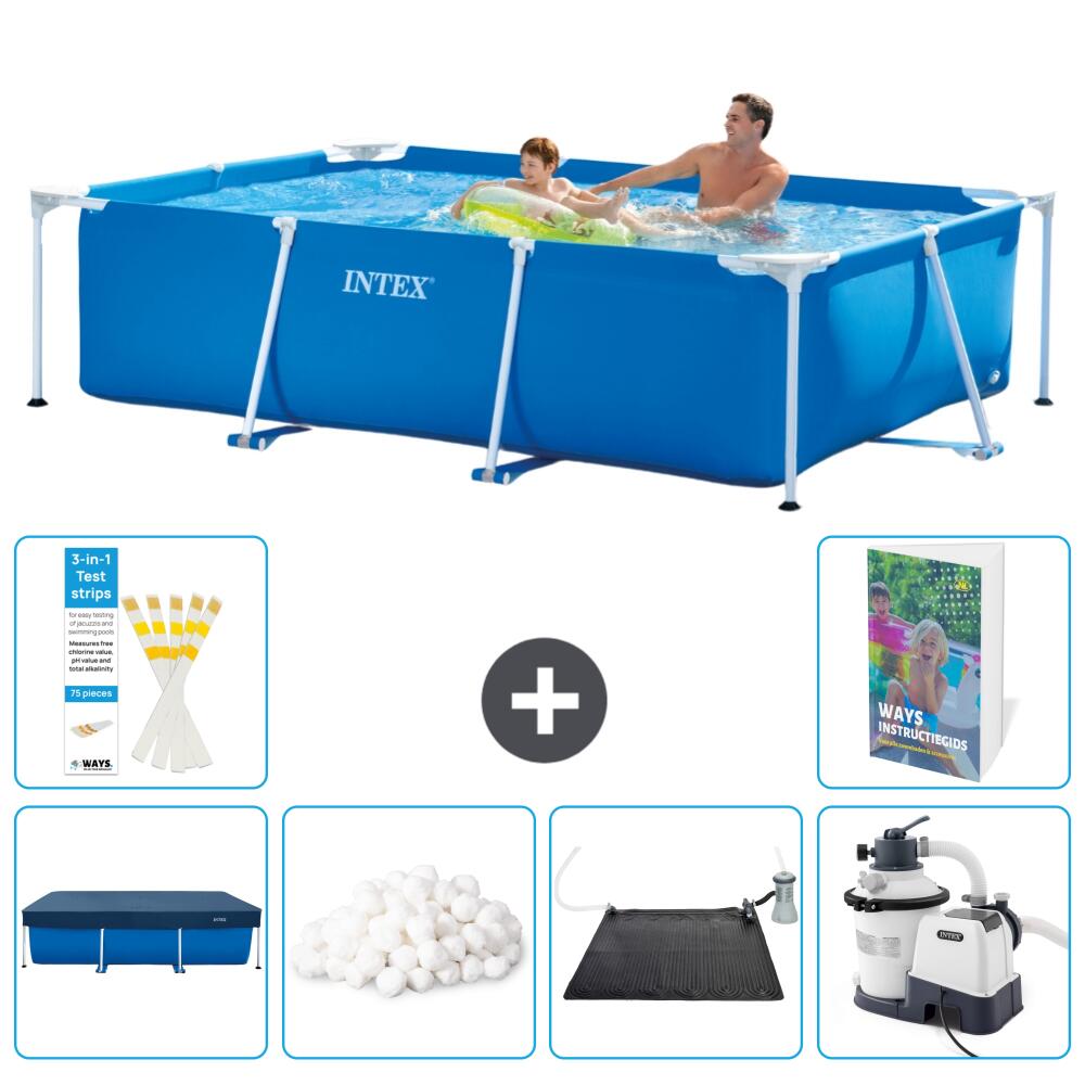INTEX Basen ze stelażem Prostokątny - 260x160x65 cm - 7-częściowy S12