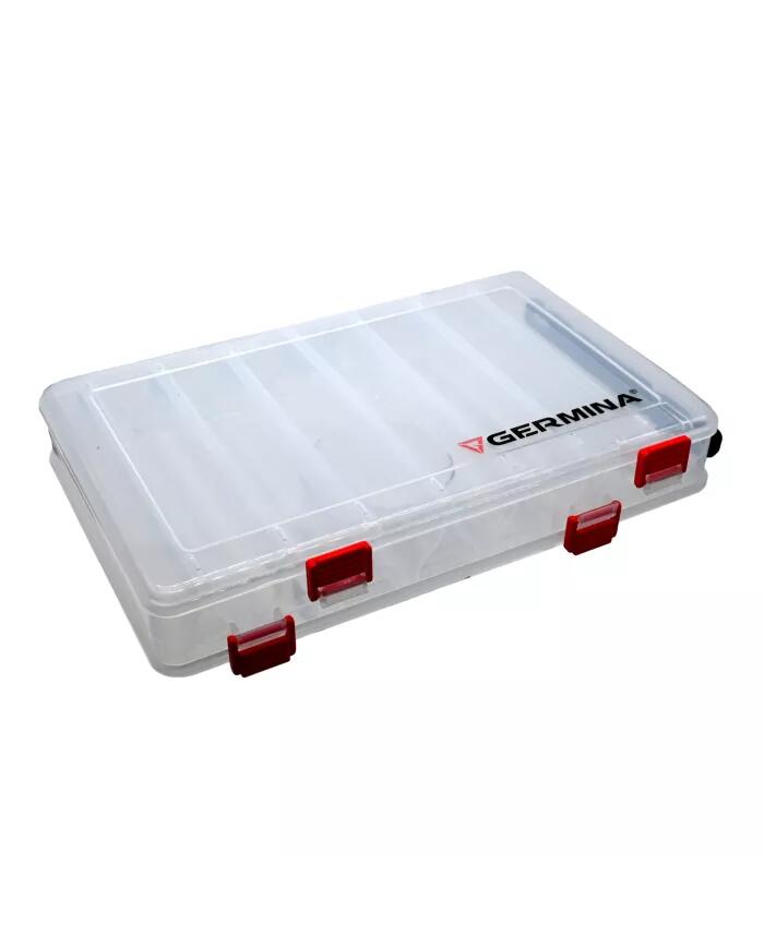 Pudełko wędkarskie na przynęty Germina Clear 18.5x27.5x5 cm