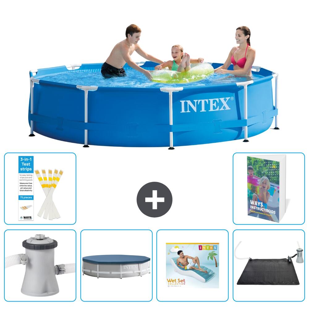 INTEX Basen ze stelażem Okrągły - 305x76 cm - 7-częściowy S219