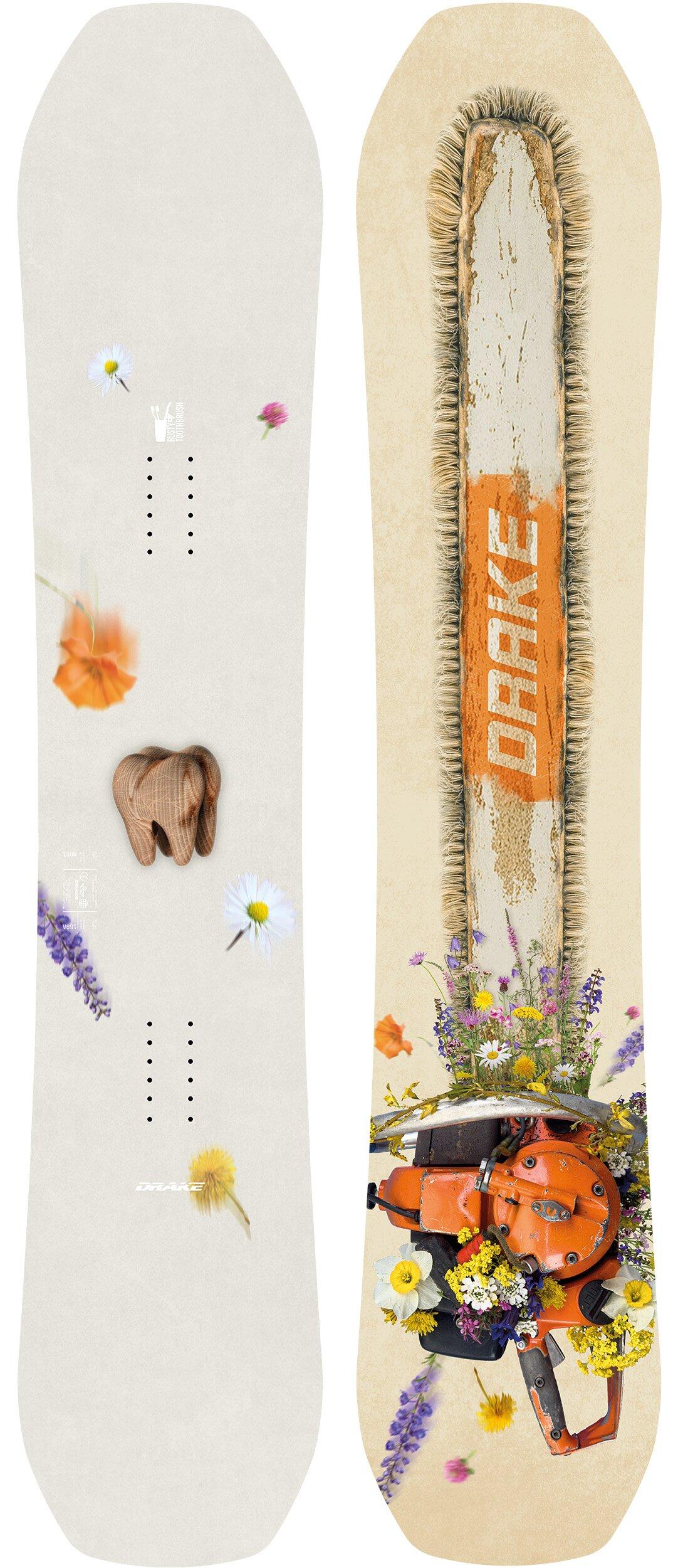 Deska snowboardowa DRAKE Battle Rusty, 155 cm szeroka