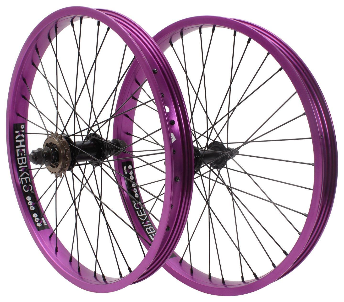 Zestaw kół BMX KHE PRISM 20 cali fioletowy
