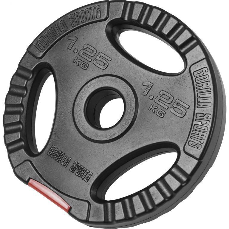 Obciążenie bitumiczne 1,25 kg 31 mm talerz z uchwytami Gorilla Sports