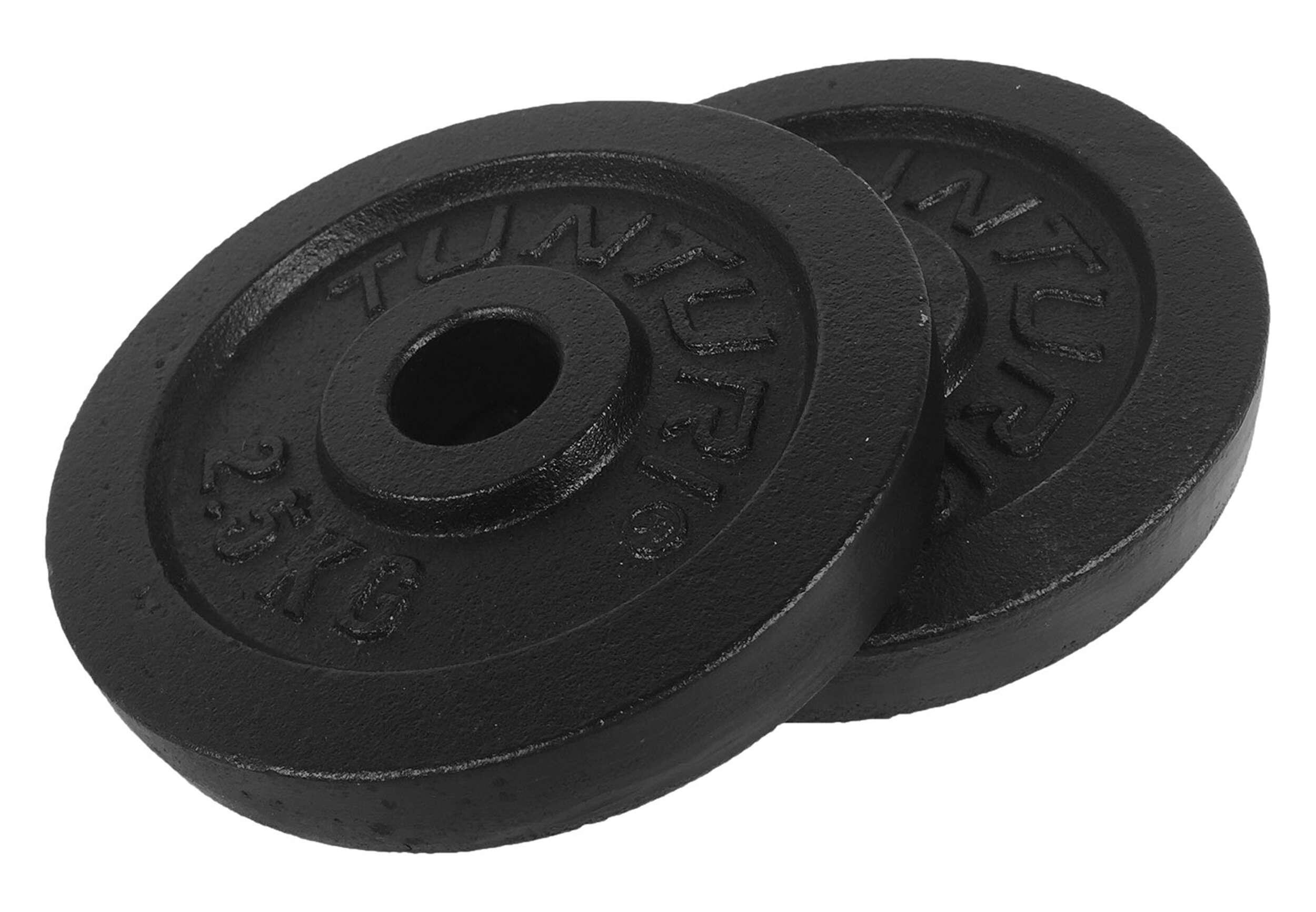 Talerze Tunturi czarne 2,5 kg, para