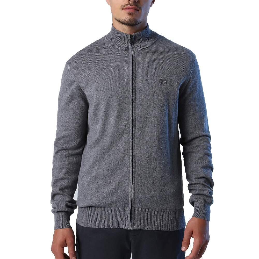 Sweter z Zamkiem 12Gg Rozmiar XXL Szary - 699503-0928