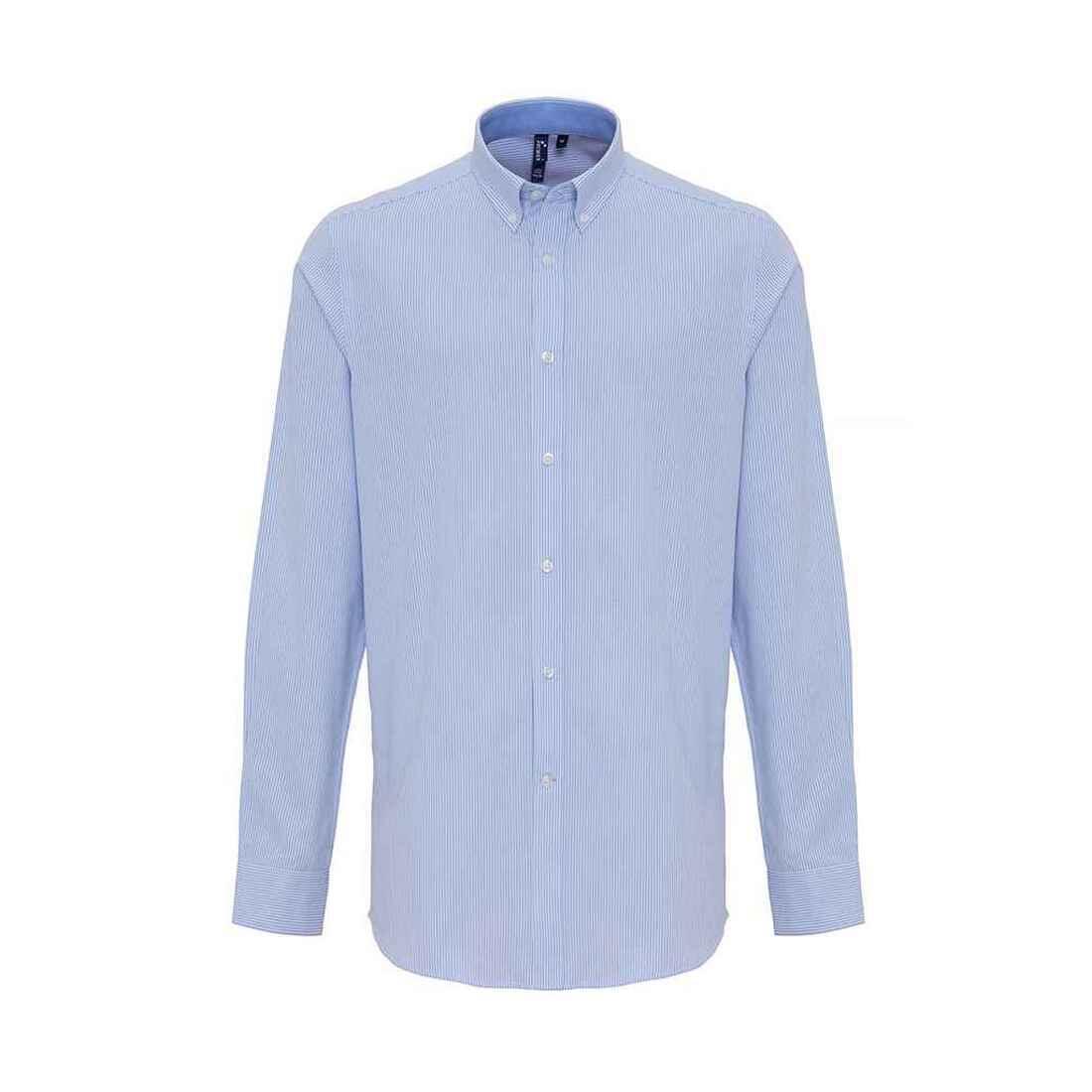 Męska Koszula Oxford W Prążki