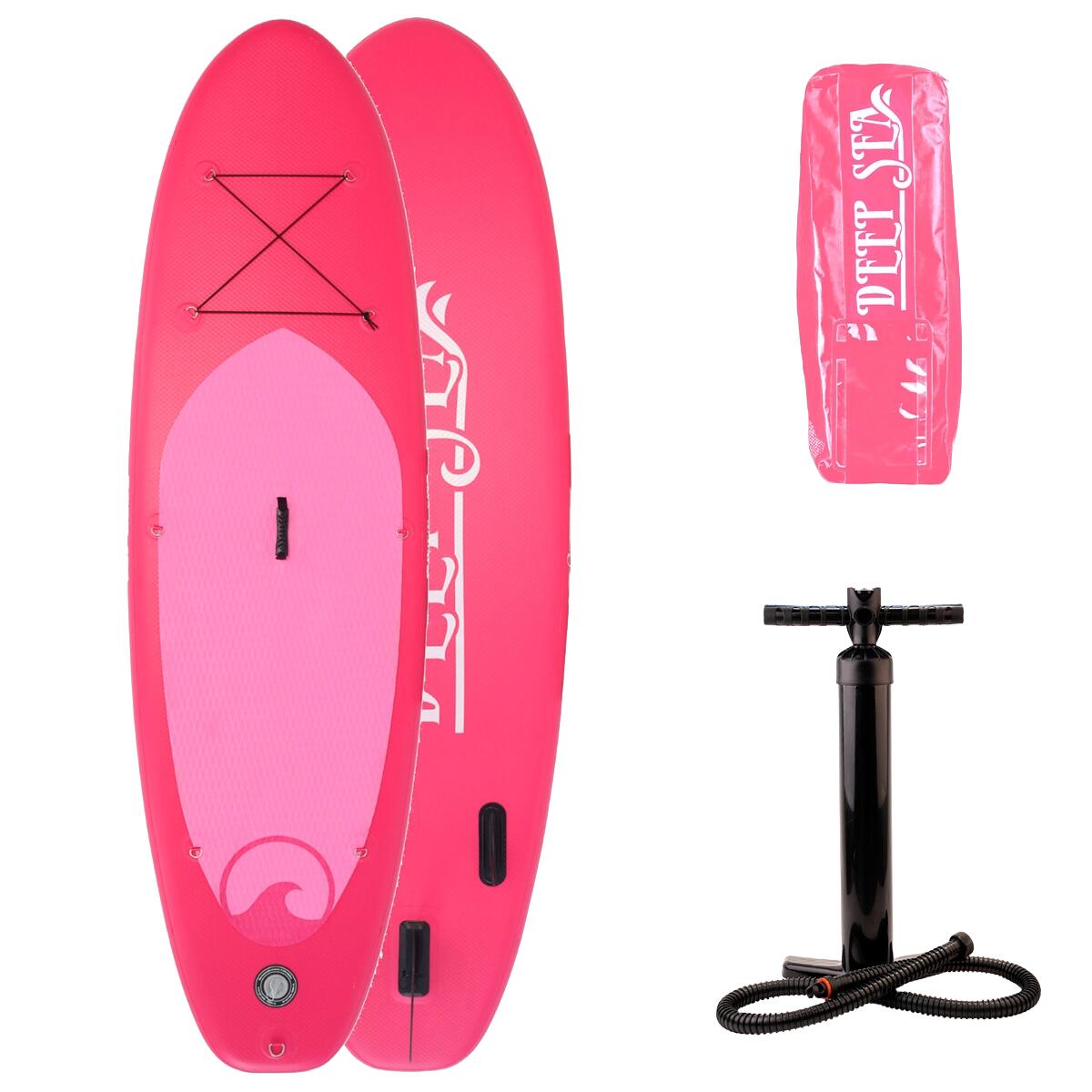Zestaw deska sup Deep Sea Standard (275cm), różowy