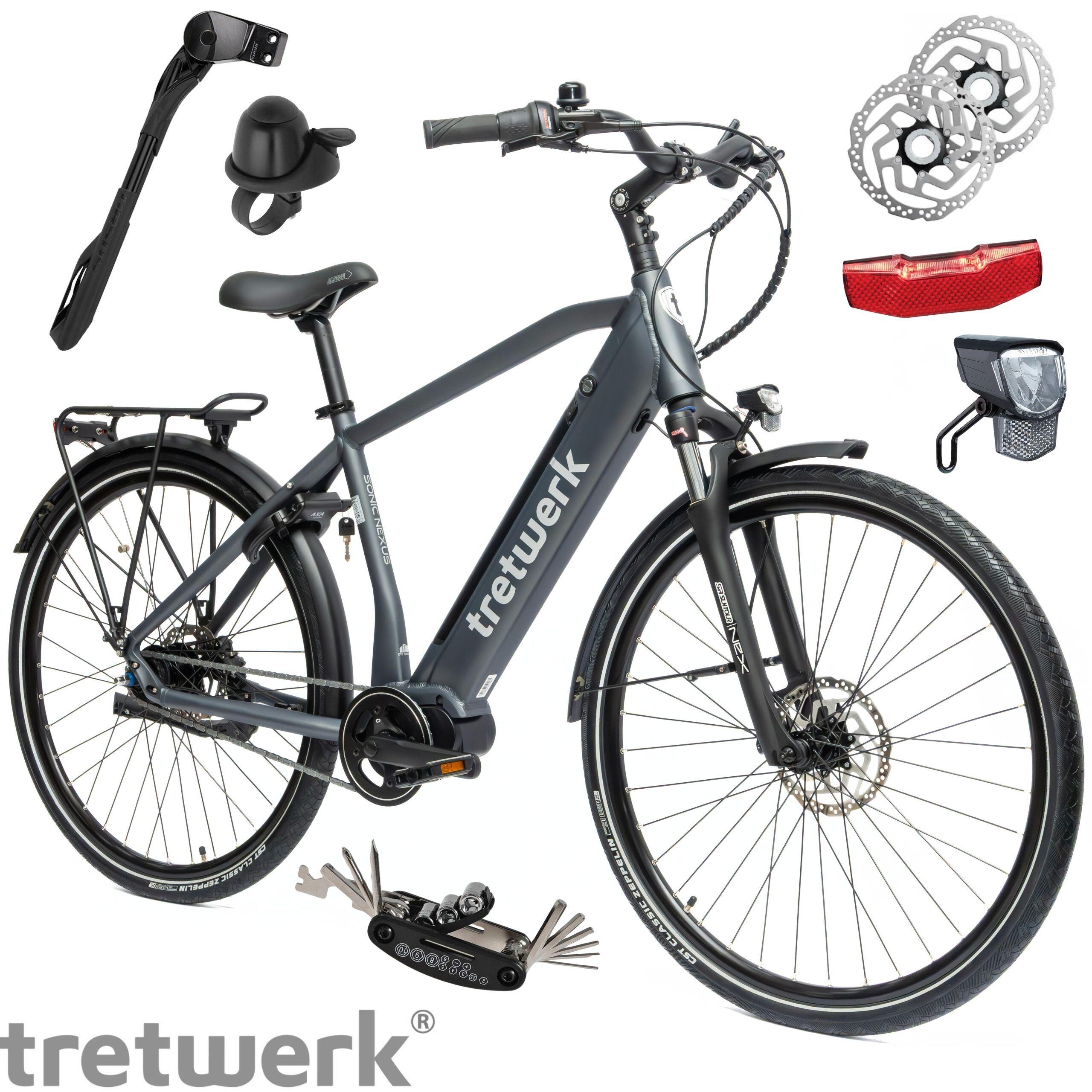 Rower Elektryczny Męski Damski Miejski 28 SHIMANO Nexus LCD 250W Aluminium