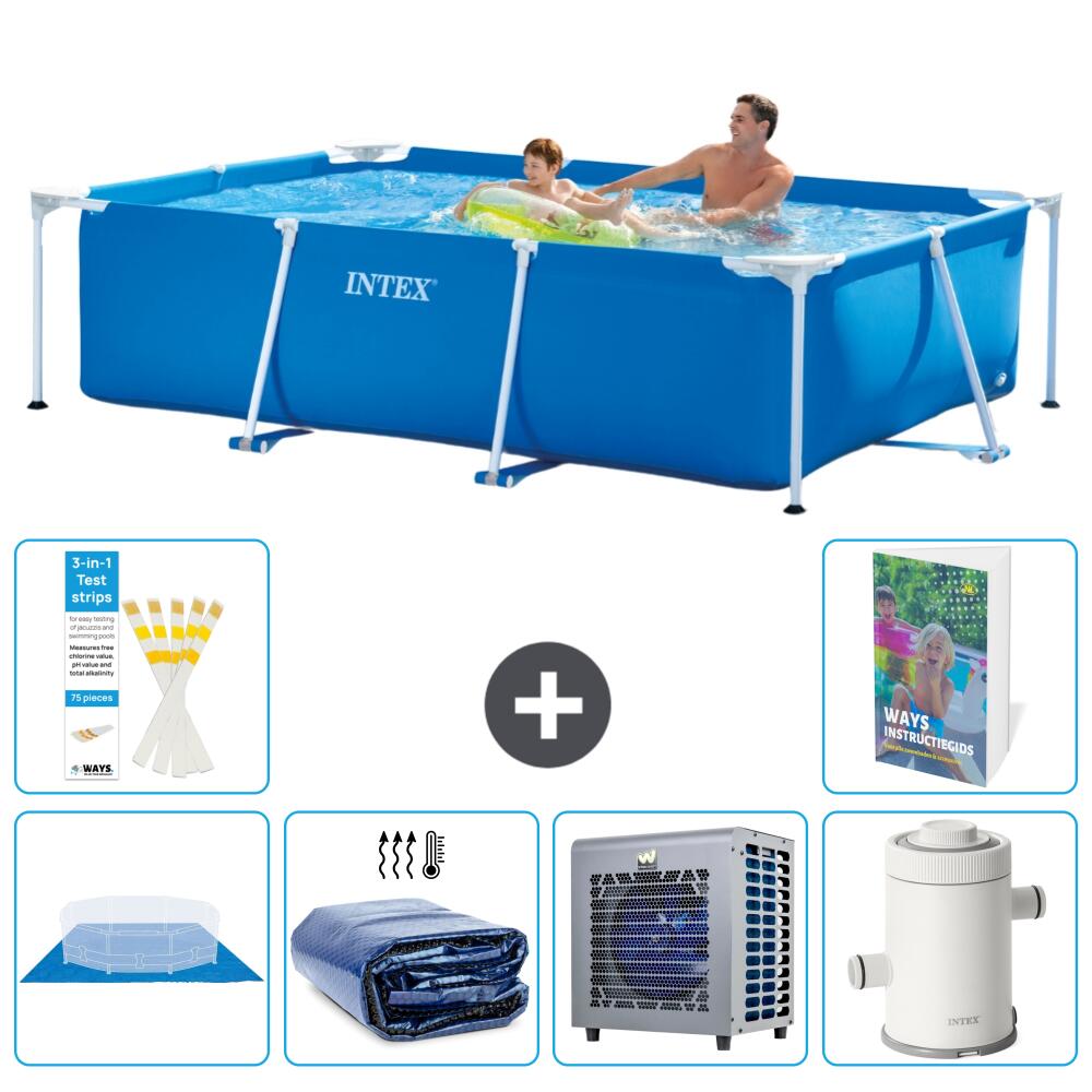 INTEX Basen ze stelażem Prostokątny - 260x160x65 cm - 7-częściowy S104