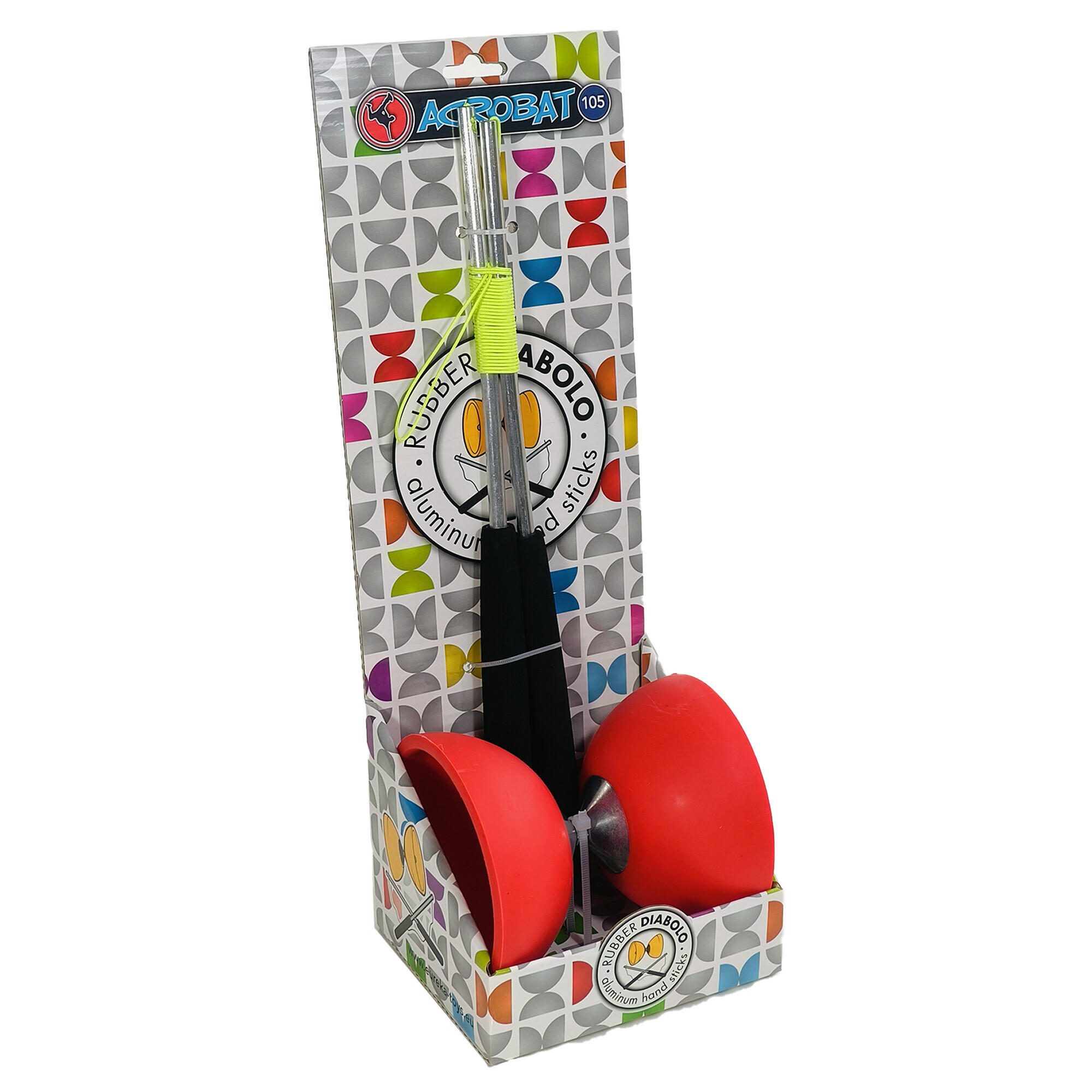 Zestaw do diabolo z aluminiowymi kijami Acrobat